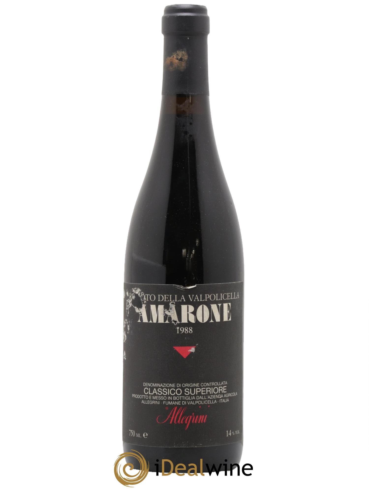 Amarone della Valpolicella DOC Allegrini 1988 - Lotto di 1 bottiglia - 0