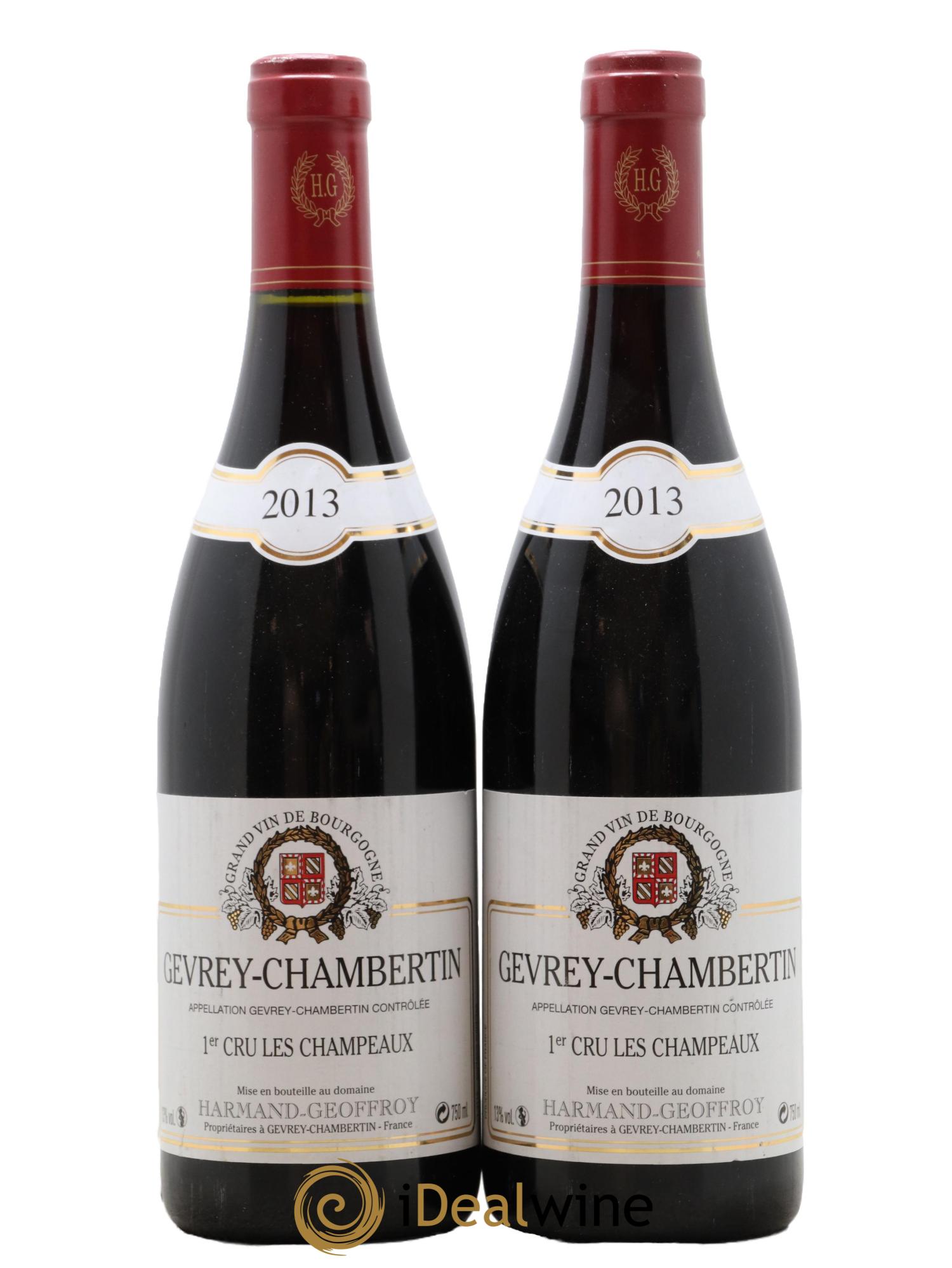 Gevrey-Chambertin 1er Cru Les Champeaux Harmand-Geoffroy (Domaine) 2013 - Lot de 2 bouteilles - 0