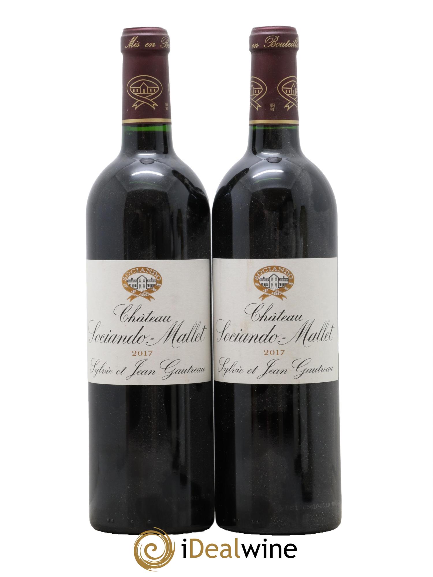 Château Sociando Mallet 2017 - Lot of 2 bottles - 0