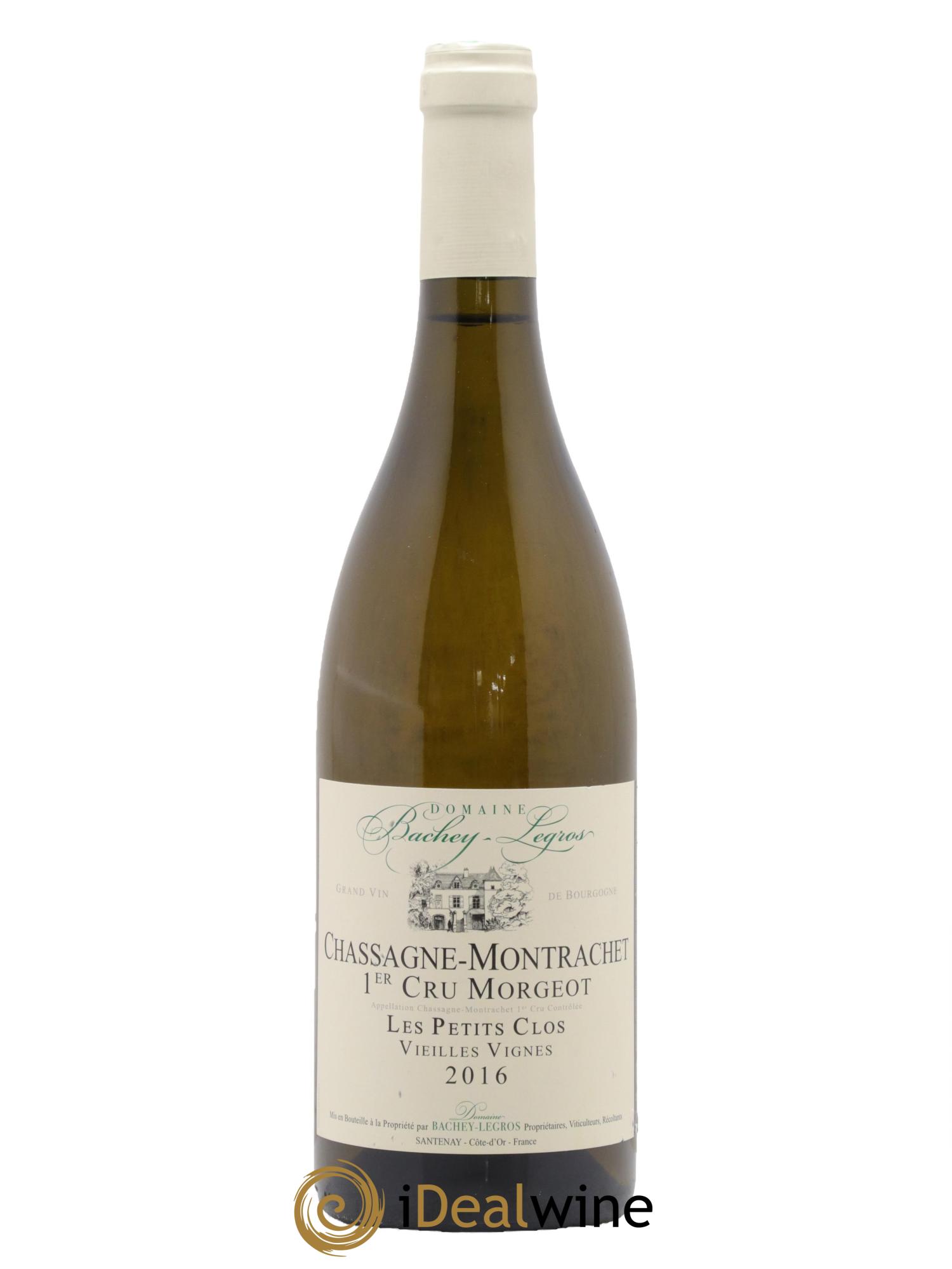 Chassagne-Montrachet 1er Cru Morgeot Les Petits Clos Vieilles Vignes Christine Bachey-Legros 2016 - Lot de 1 bouteille - 0