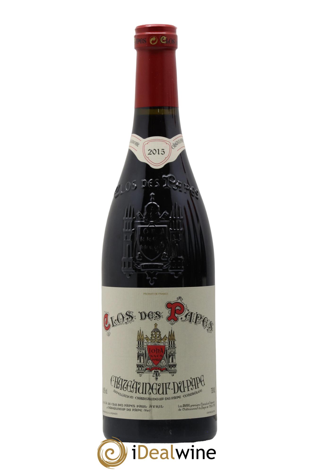 Châteauneuf-du-Pape Clos des Papes - Paul Avril  2015 - Lot de 1 bouteille - 0