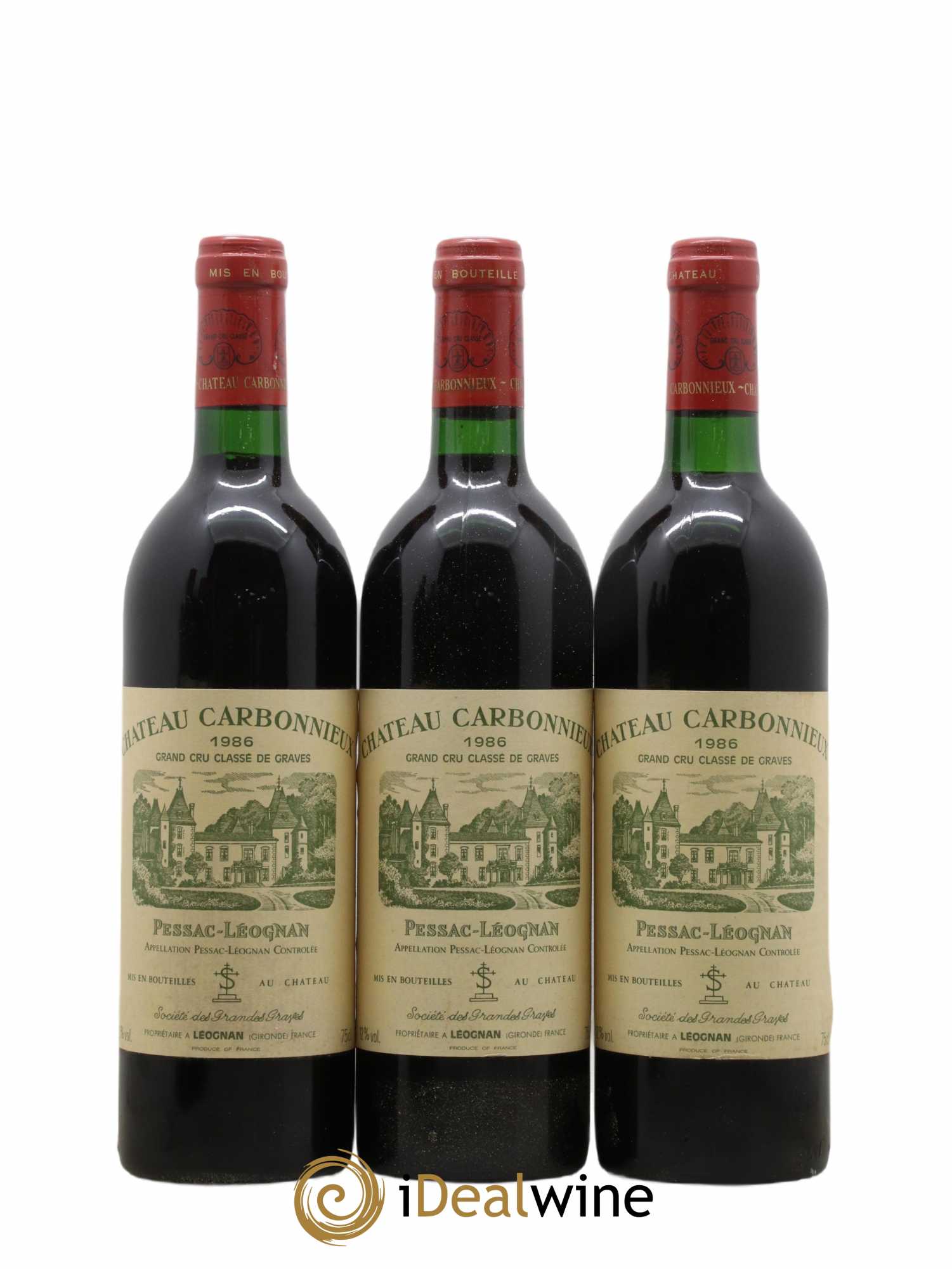 Château Carbonnieux Cru Classé de Graves  1986 - Lot of 6 bottles - 2