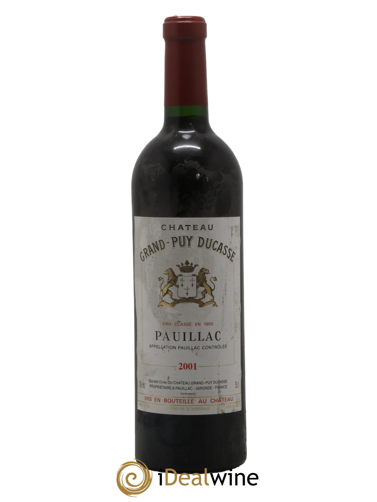 Château Grand Puy Ducasse 5ème Grand Cru Classé 2001 - Posten von 1 Flasche - 0