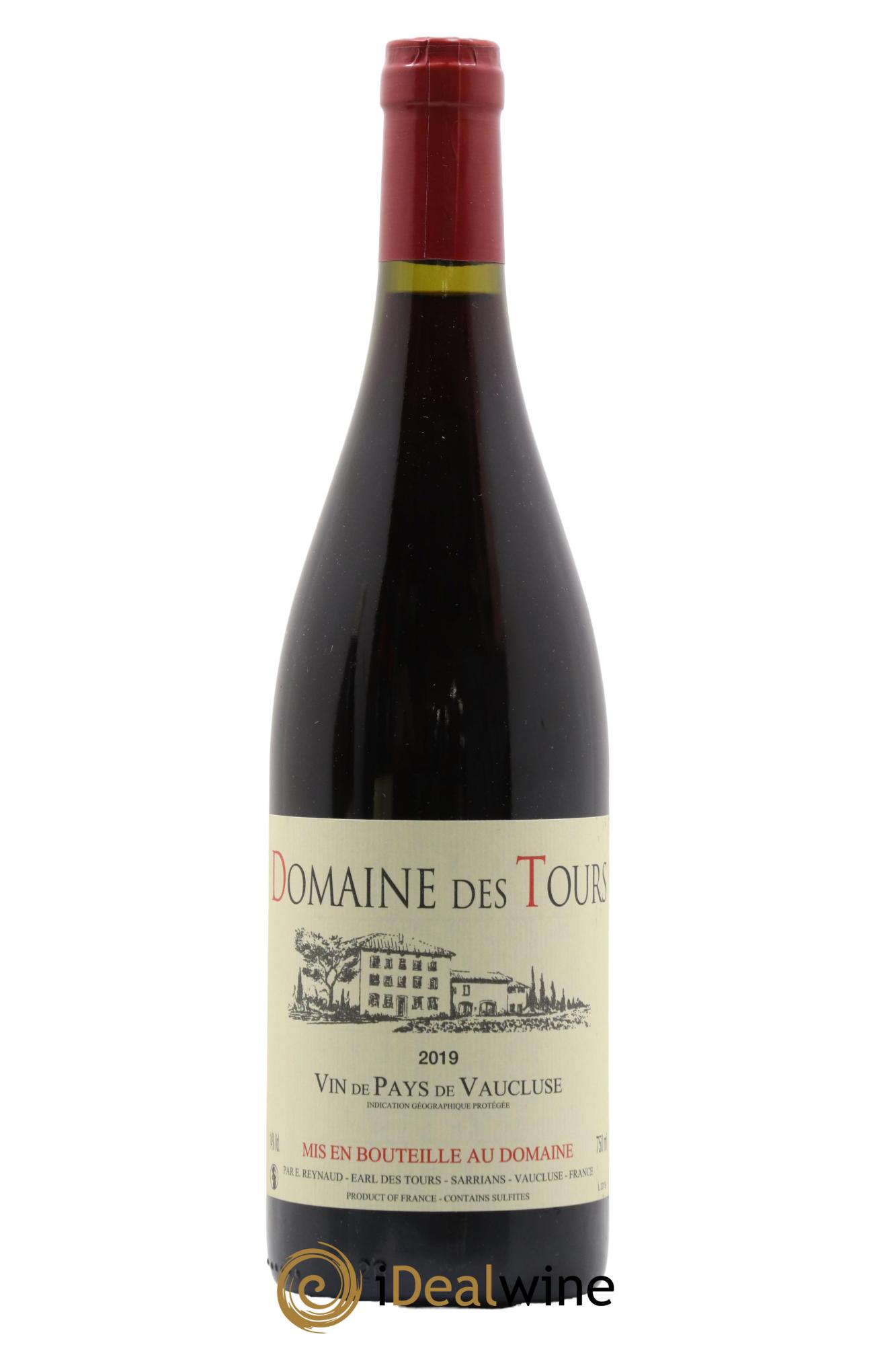 IGP Vaucluse (Vin de Pays de Vaucluse) Domaine des Tours Emmanuel Reynaud 2019 - Lot de 1 bouteille - 0