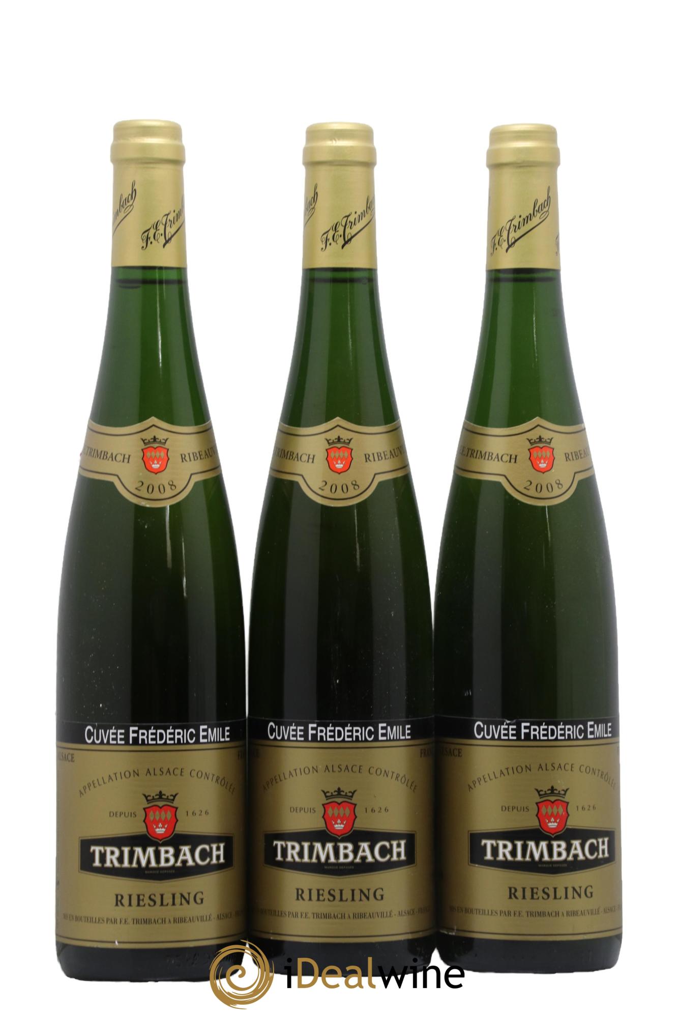 Alsace Riesling Cuvée Frédéric Emile Trimbach (Domaine) 2008 - Lot de 3 bouteilles - 0