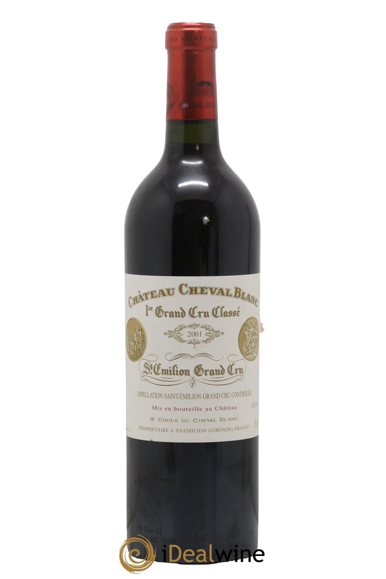 Château Cheval Blanc 1er Grand Cru Classé A  2001 - Posten von 1 Flasche - 0