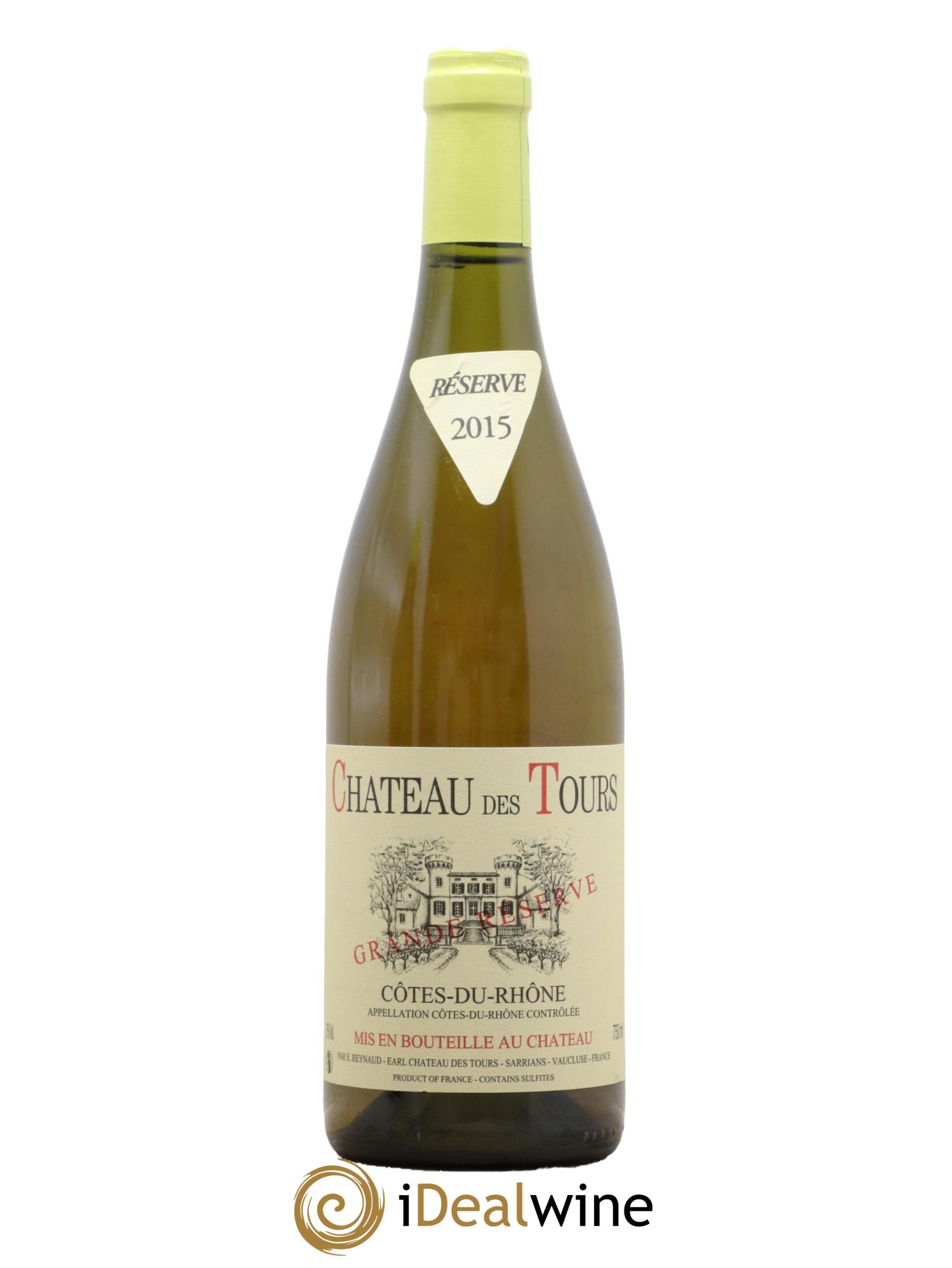 Côtes du Rhône Château des Tours Grande Réserve Emmanuel Reynaud 2015 - Lot de 1 bouteille - 0