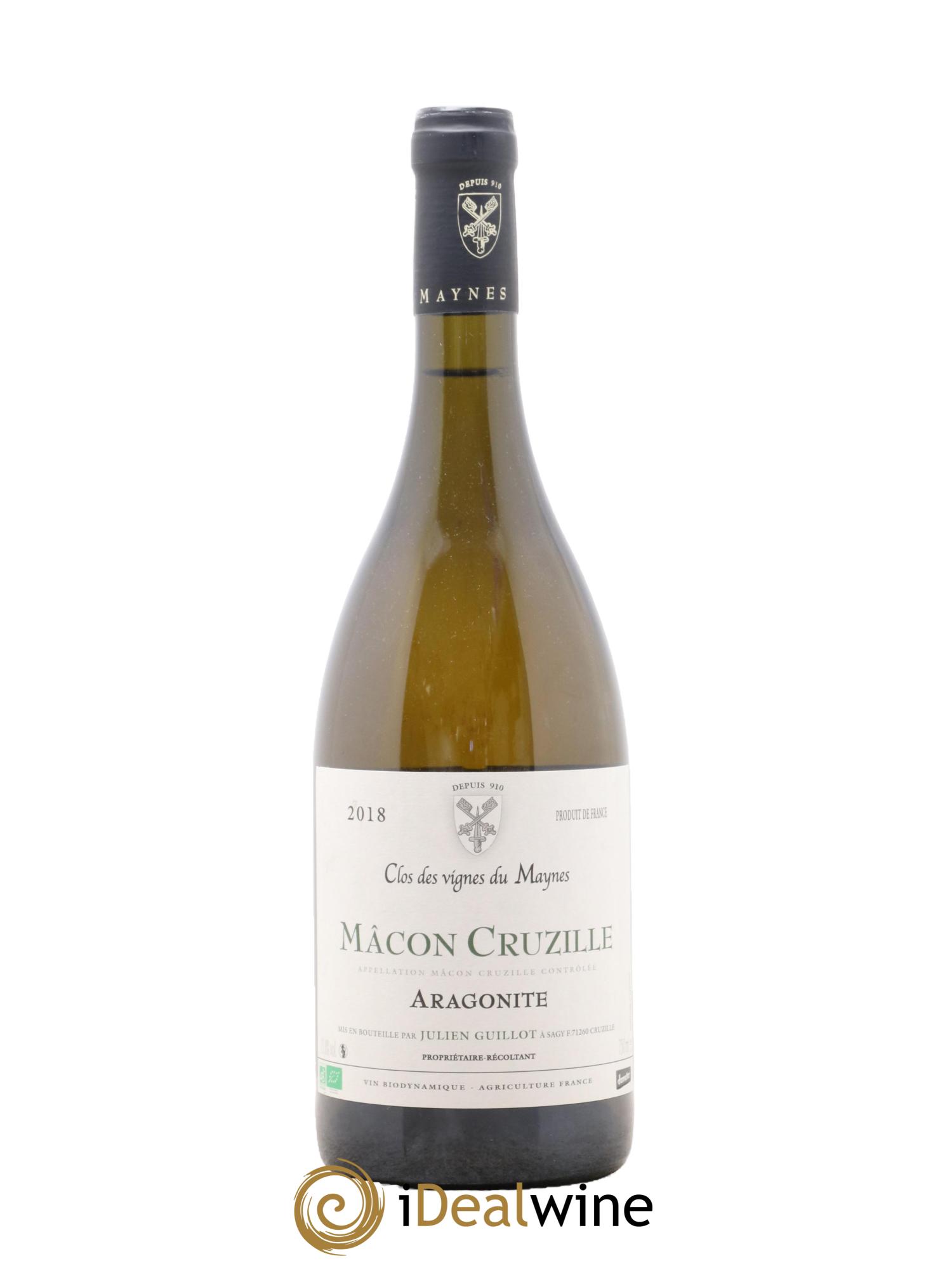 Mâcon Cruzille Aragonite Les Vignes du Maynes 2018 - Lotto di 1 bottiglia - 0