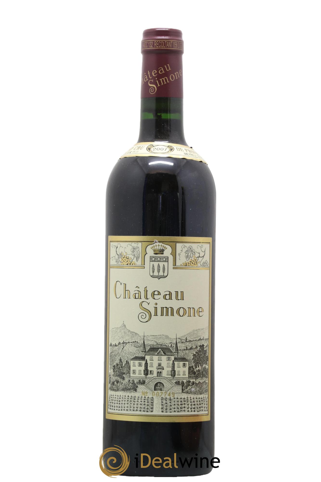 Palette Château Simone Famille Rougier 2007 - Lot de 1 bouteille - 0