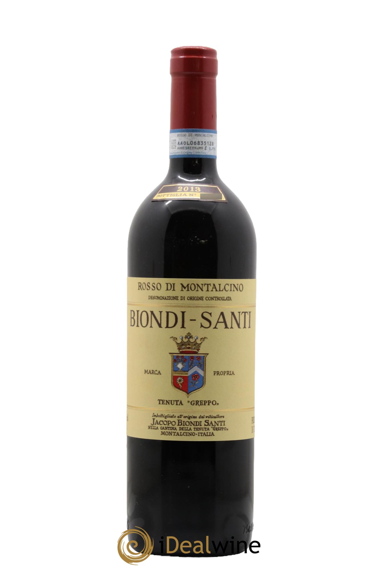 Rosso di Montalcino DOC Biondi-Santi Tenuta Greppo 2013 - Lot de 1 bouteille - 0