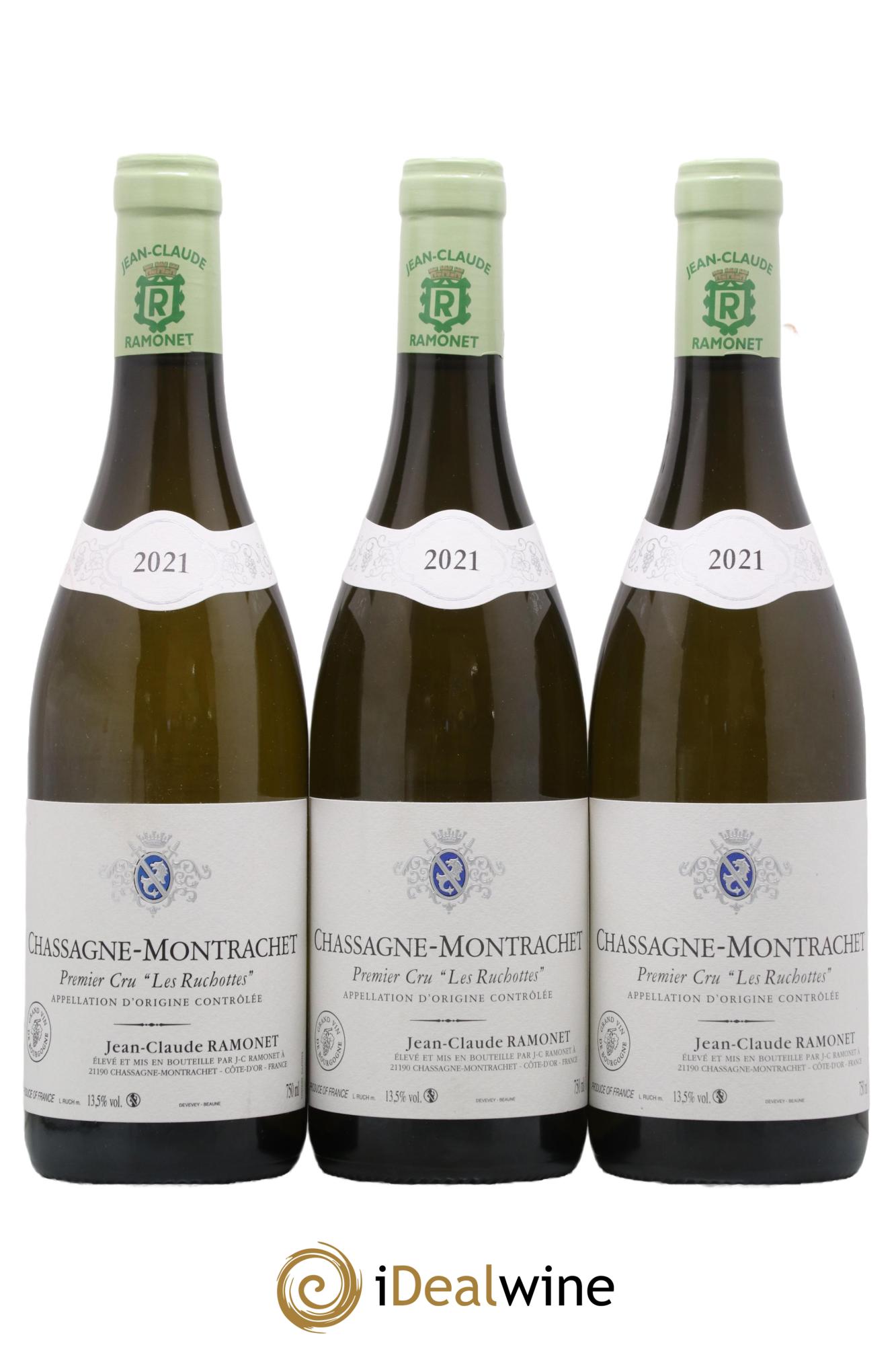 Chassagne-Montrachet 1er Cru Les Ruchottes Ramonet (Domaine) 2021 - Lotto di 3 bottiglie - 0