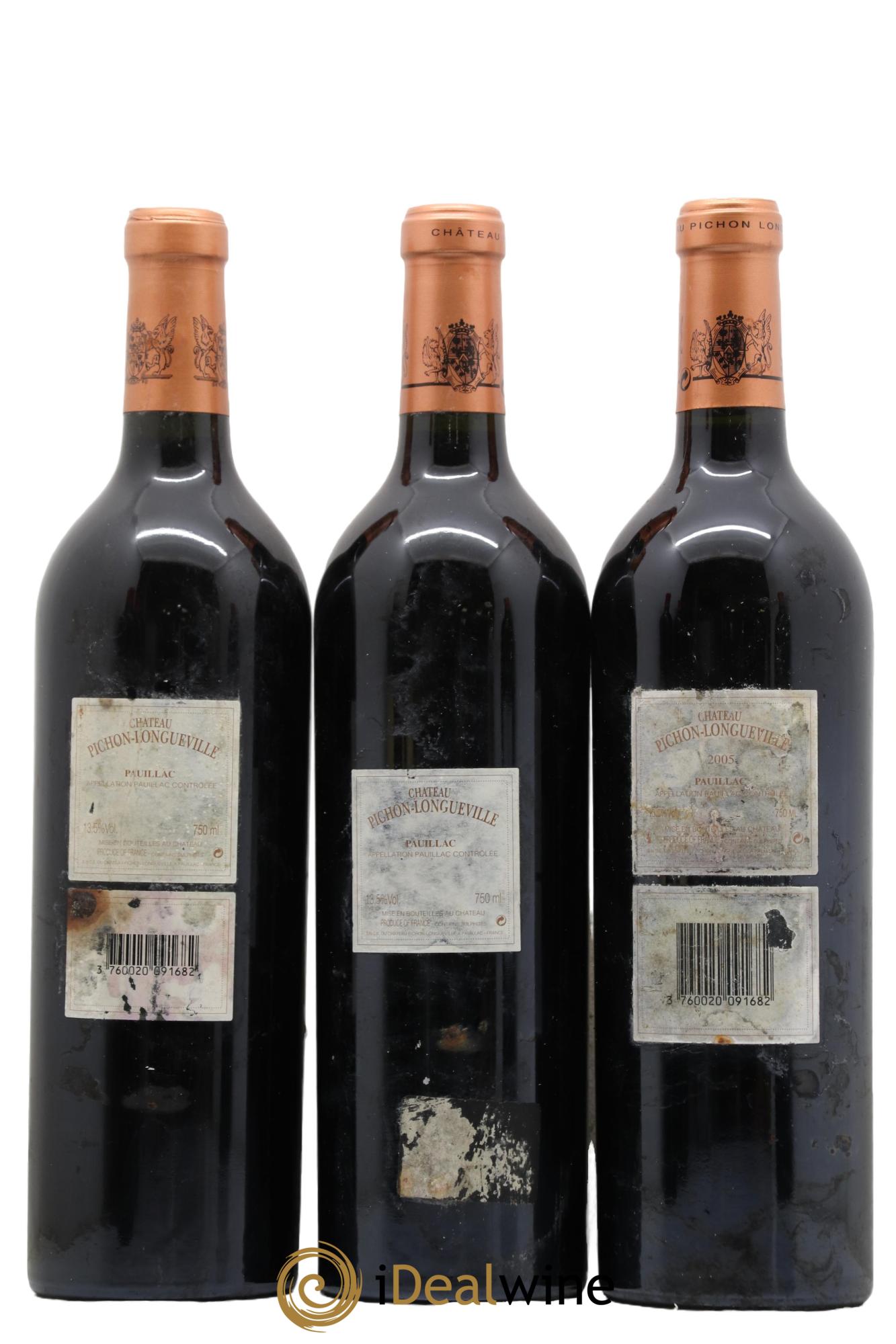 Pichon Longueville Baron 2ème Grand Cru Classé 2005 - Posten von 3 Flaschen - 1