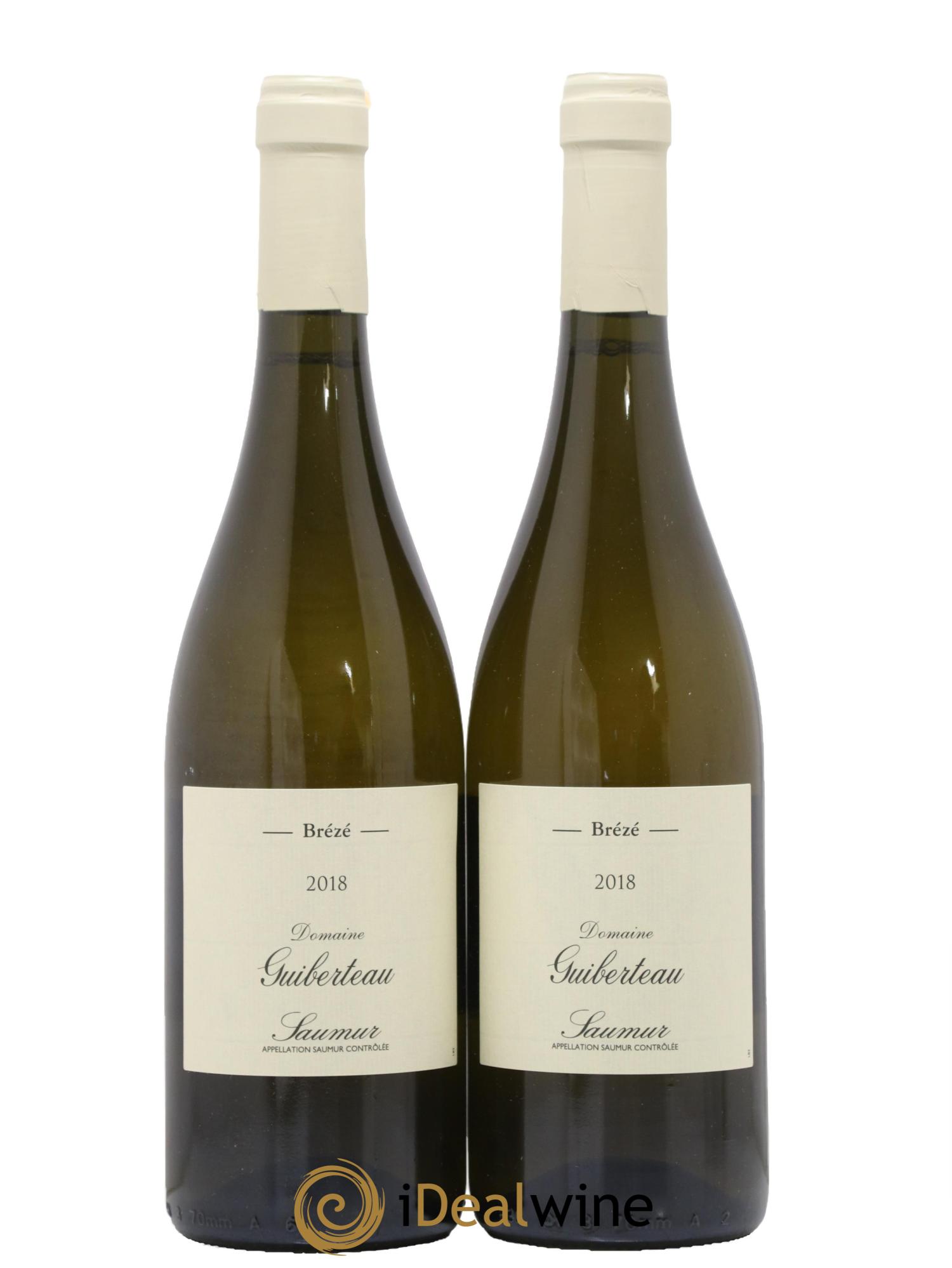 Saumur Brézé Domaine Guiberteau 2018 - Lot de 2 bouteilles - 0