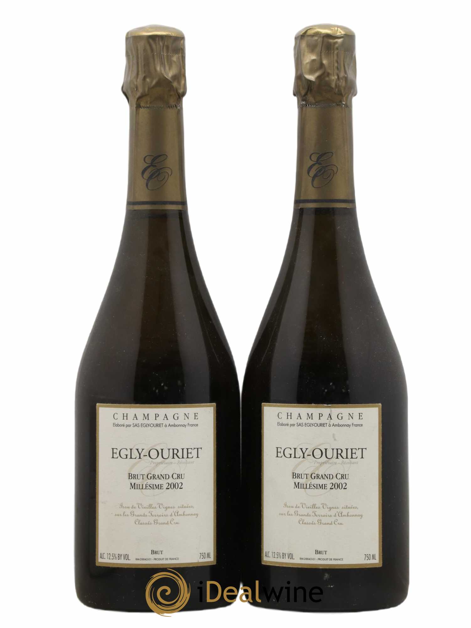 Ambonnay Vieilles Vignes Brut Millésimé Egly-Ouriet 2002 - Lot de 2 bouteilles - 0