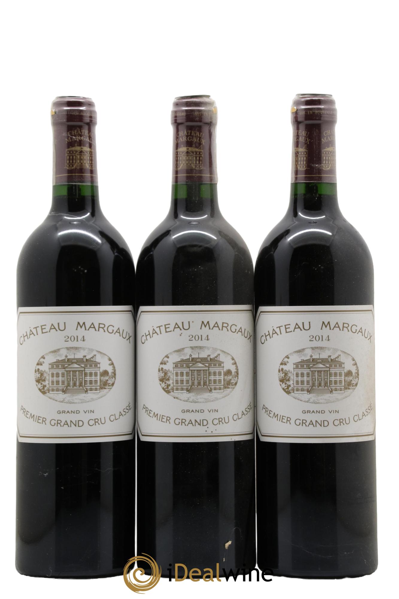 Château Margaux 1er Grand Cru Classé  2014 - Lotto di 3 bottiglie - 0