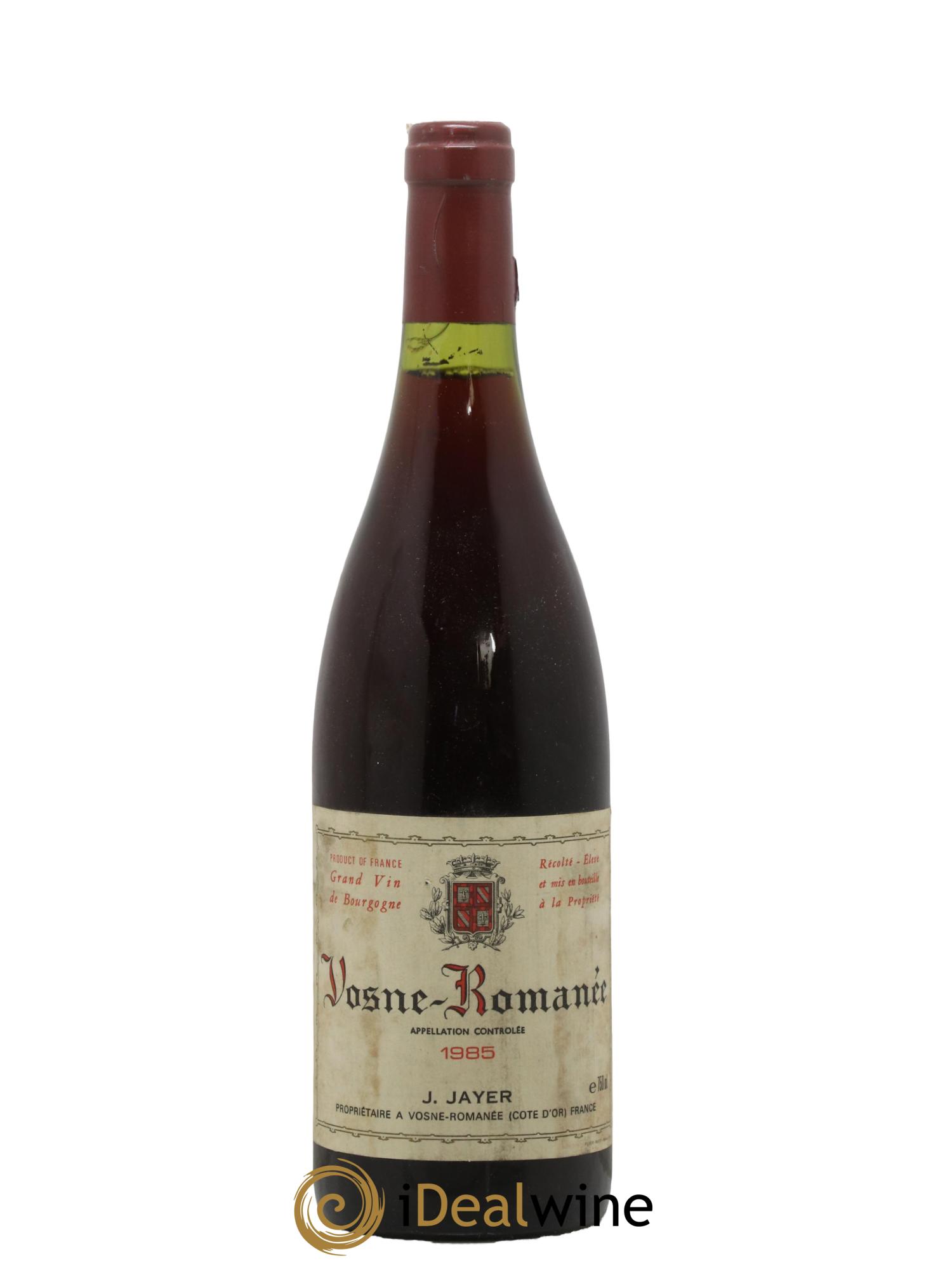 Vosne-Romanée Domaine J Jayer 1985 - Lot de 1 bouteille - 0