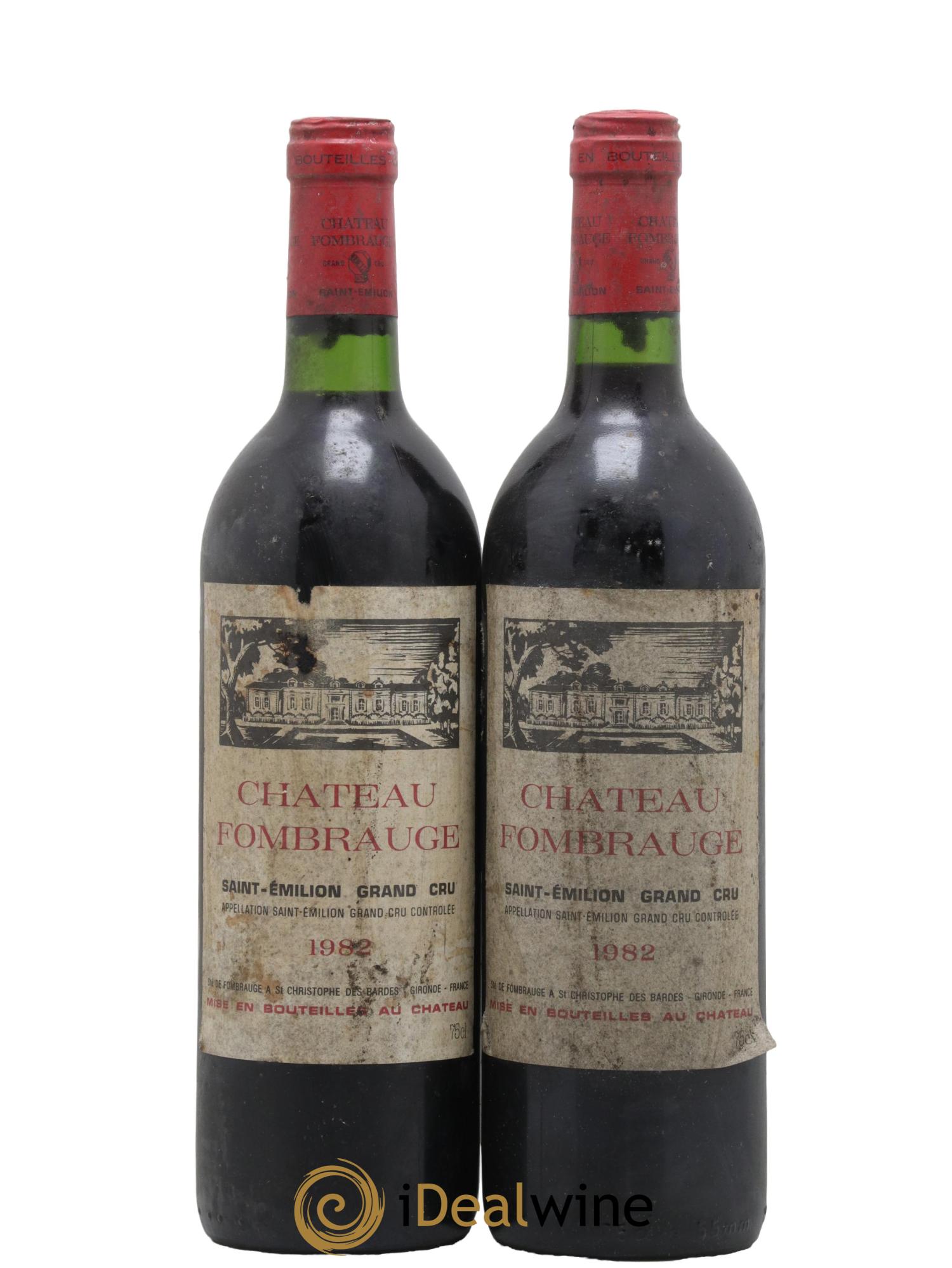 Château Fombrauge Grand Cru Classé 1982 - Lotto di 2 bottiglie - 0