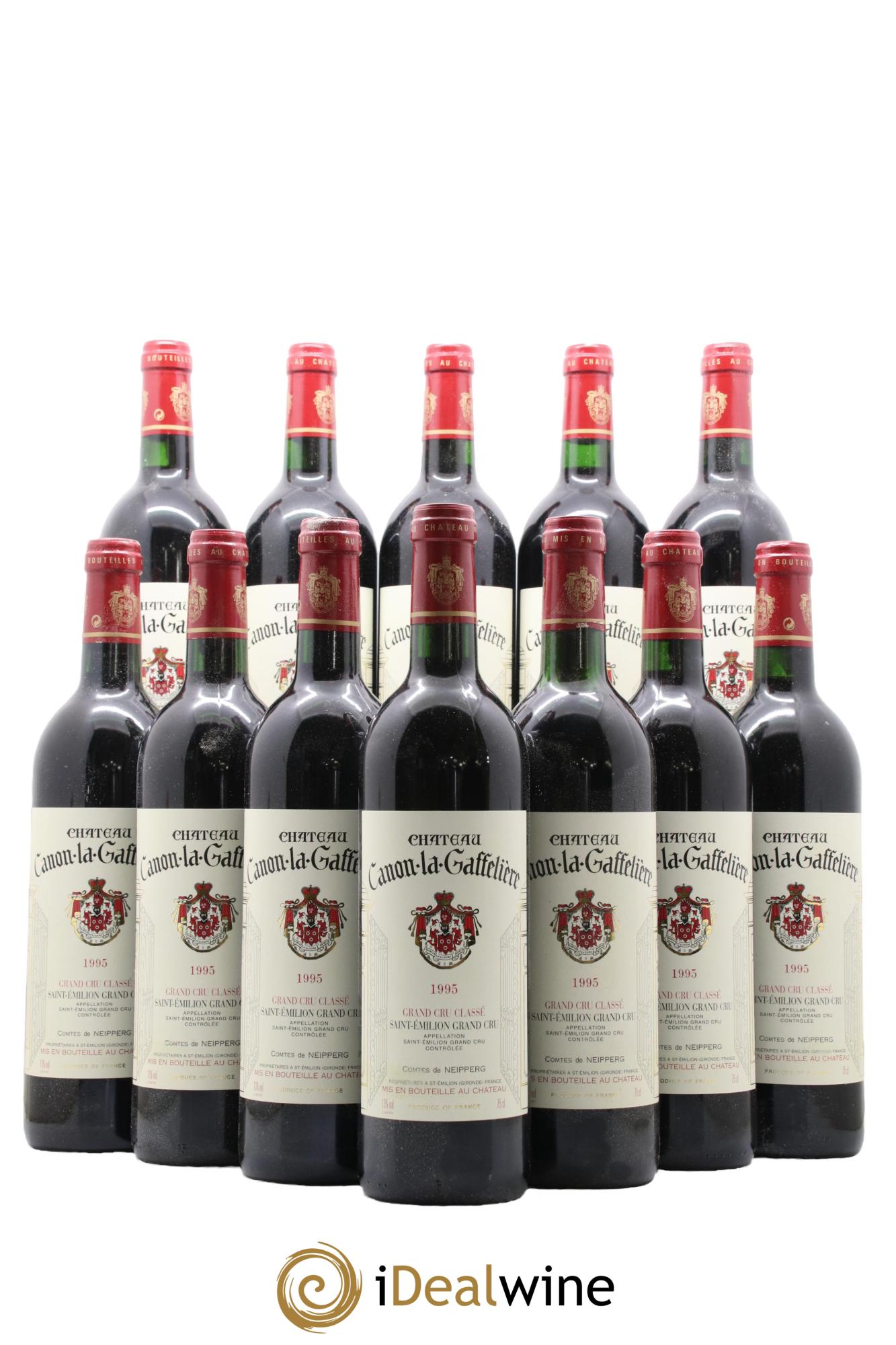 Château Canon la Gaffelière 1er Grand Cru Classé B 1995 - Lotto di 12 bottiglie - 0