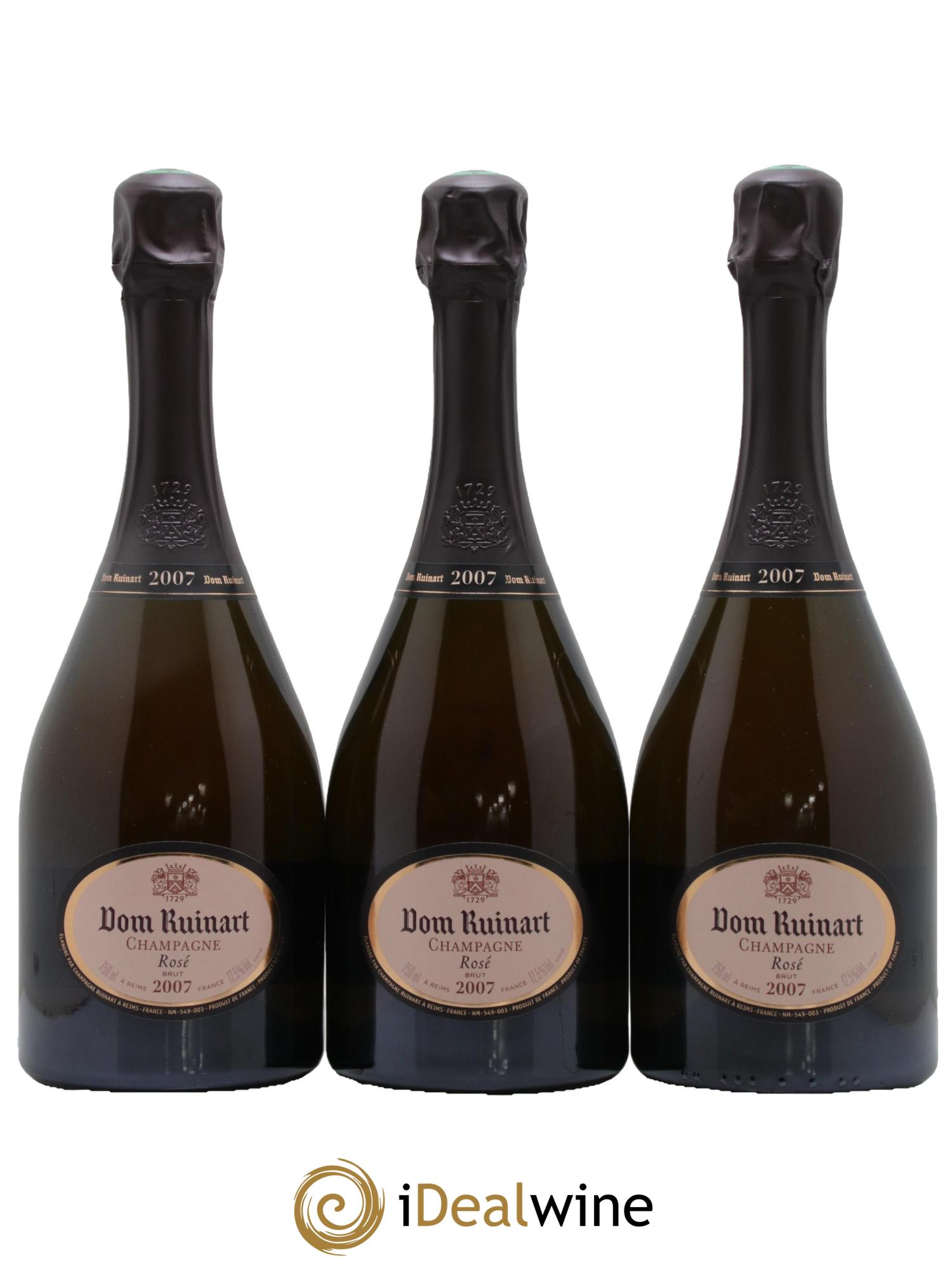 Dom Ruinart Brut Ruinart 2007 - Lot of 3 bottles - 0