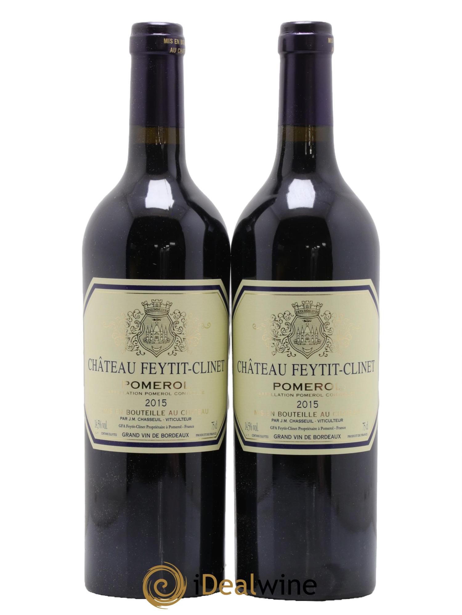 Château Feytit-Clinet 2015 - Lot de 2 bouteilles - 0