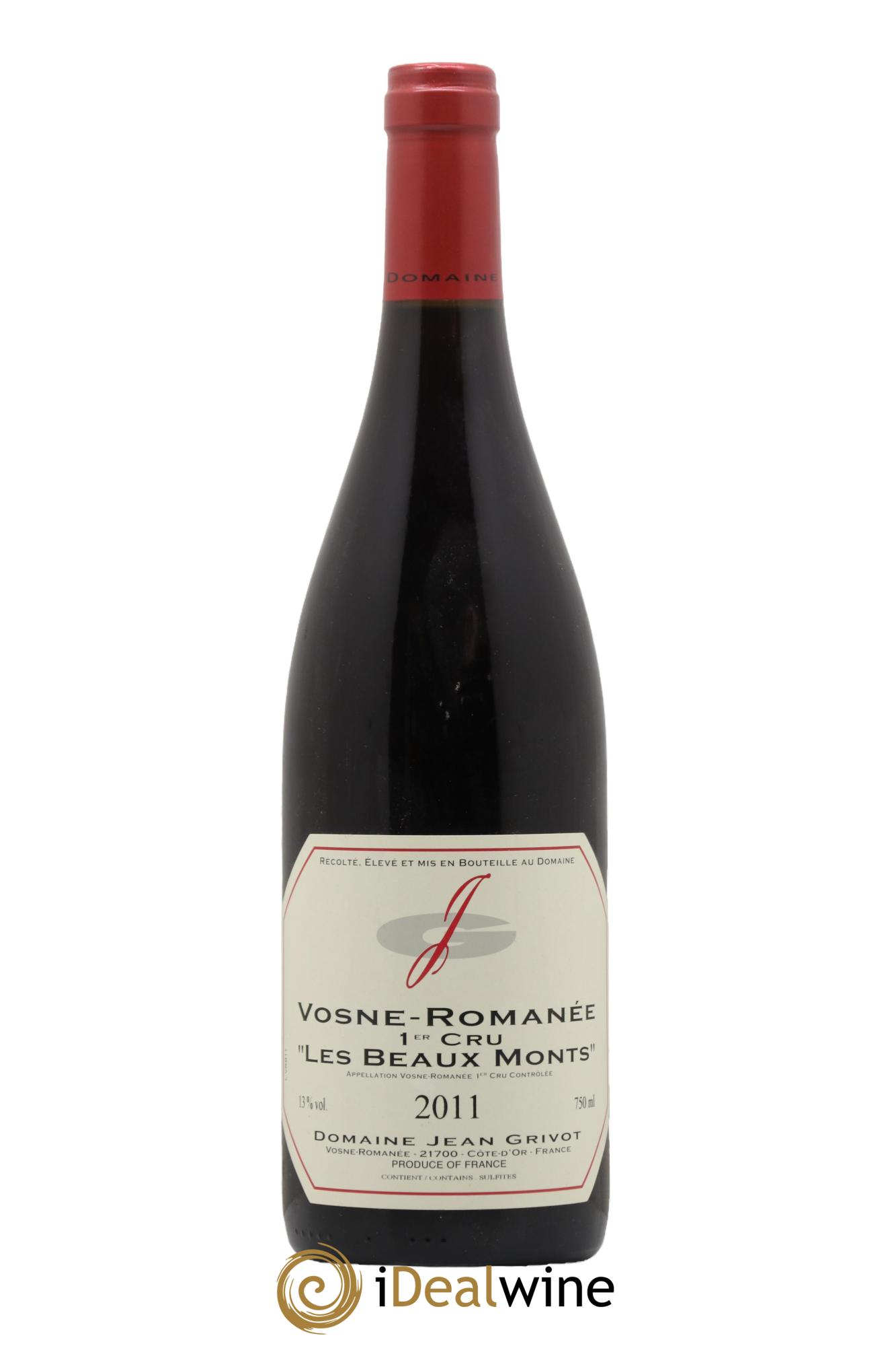 Vosne-Romanée 1er Cru Les Beaux-Monts Jean Grivot 2011 - Lot of 1 bottle - 0