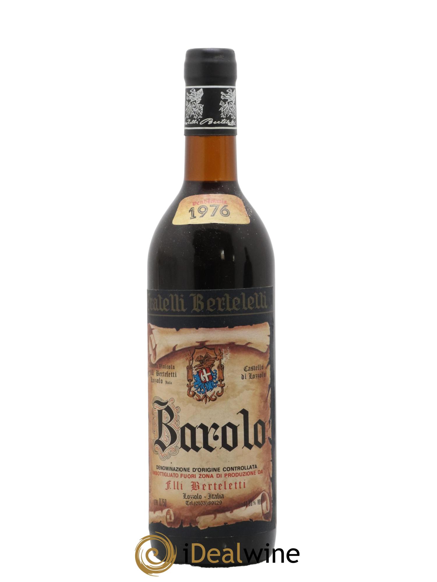 Barolo DOCG Berteletti 1976 - Lot de 1 bouteille - 0