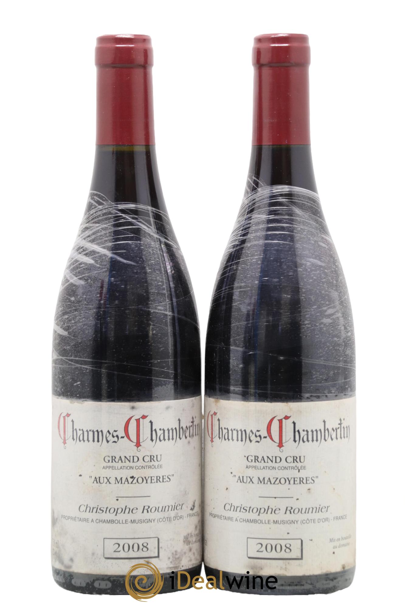 Charmes-Chambertin Grand Cru Aux Mazoyères Christophe Roumier 2008 - Lot de 2 bouteilles - 0