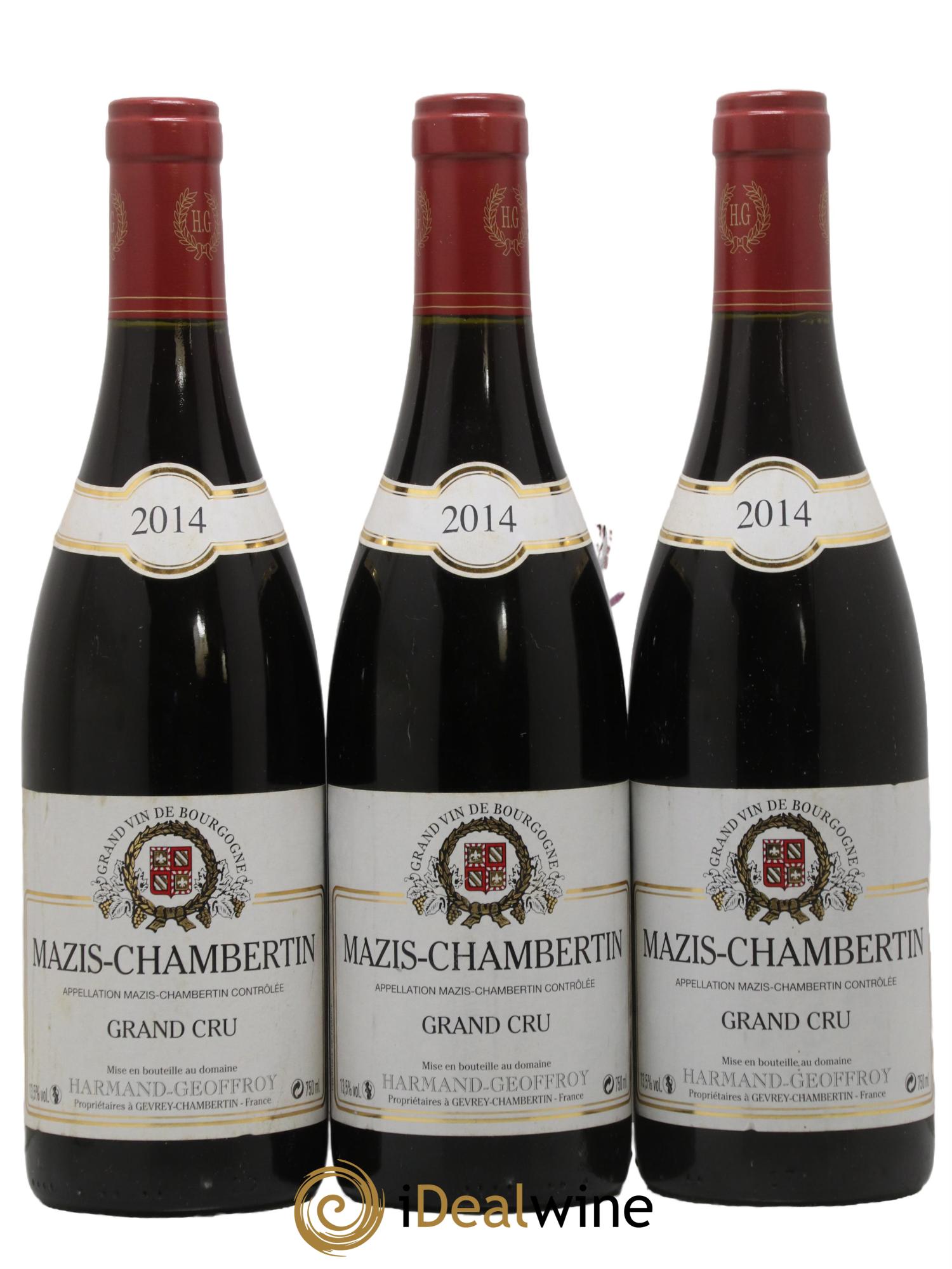 Mazis-Chambertin Grand Cru Harmand-Geoffroy (Domaine) 2014 - Lot of 3 bottles - 0