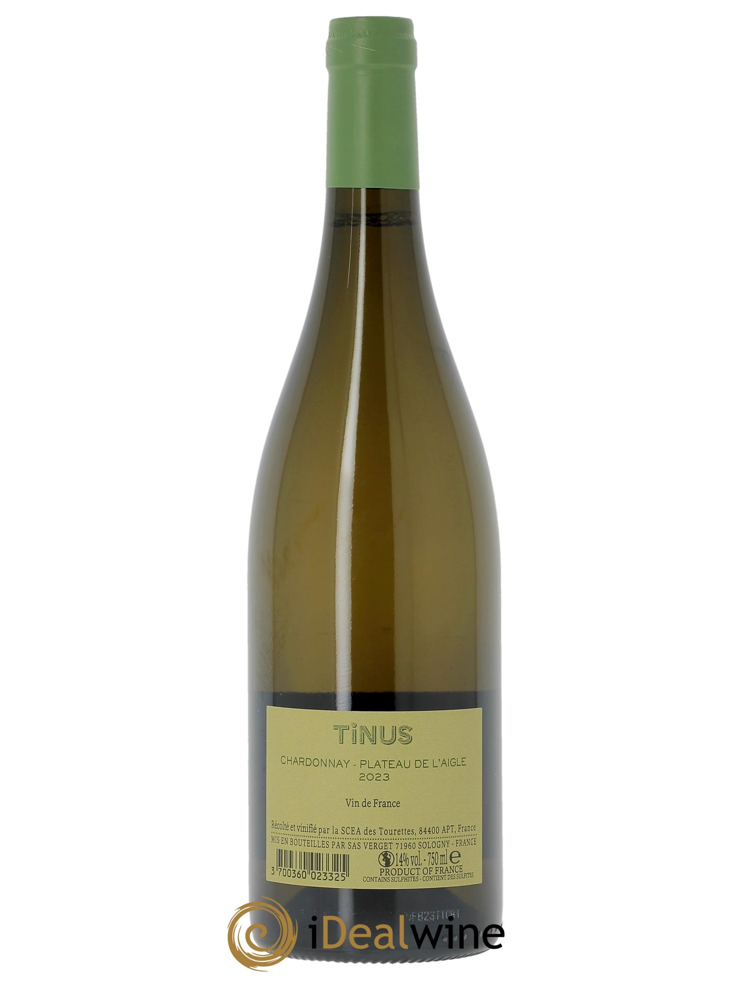 Vin de France Château des Tourettes Tinus Chardonnay Plateau de l'Aigle Jean-Marie Guffens  2023 - Lot of 1 bottle - 1