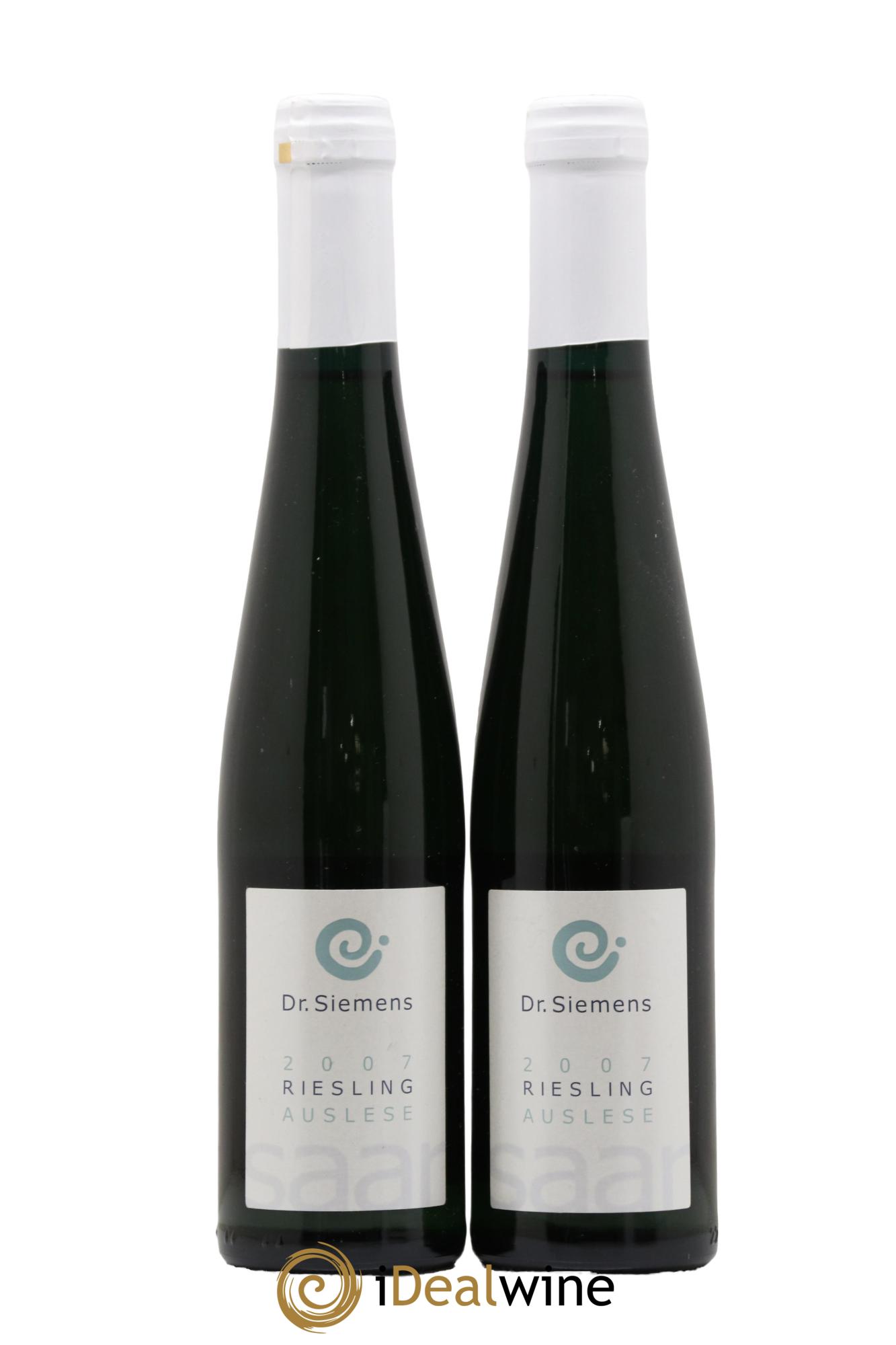 Allemagne Mosel-Saar Riesling Auslese Würzberg Dr. Siemens 2007 - Lotto di 2 mezze bottiglie - 0