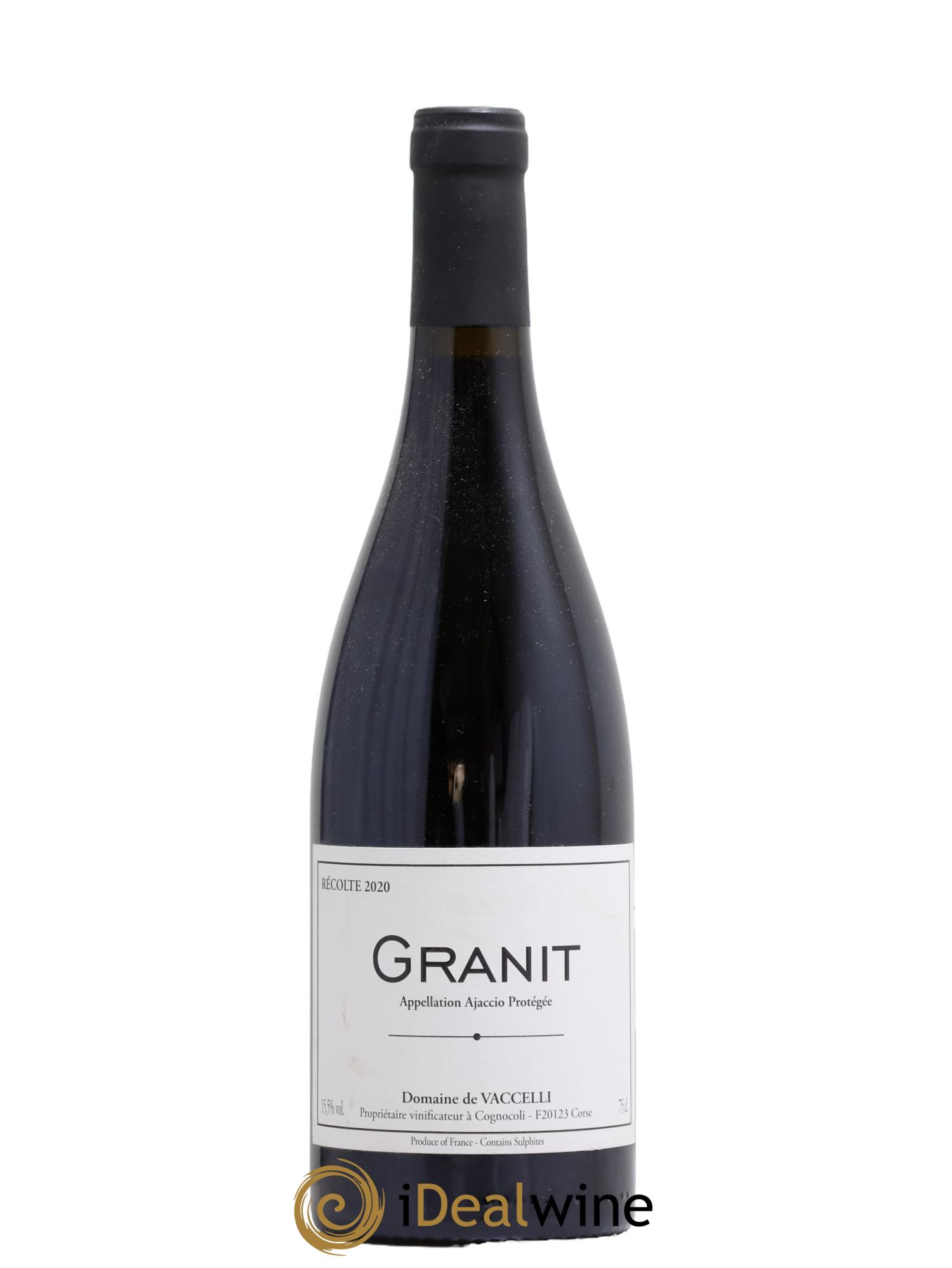 Ajaccio Granit Vaccelli 2020 - Posten von 1 Flasche - 0