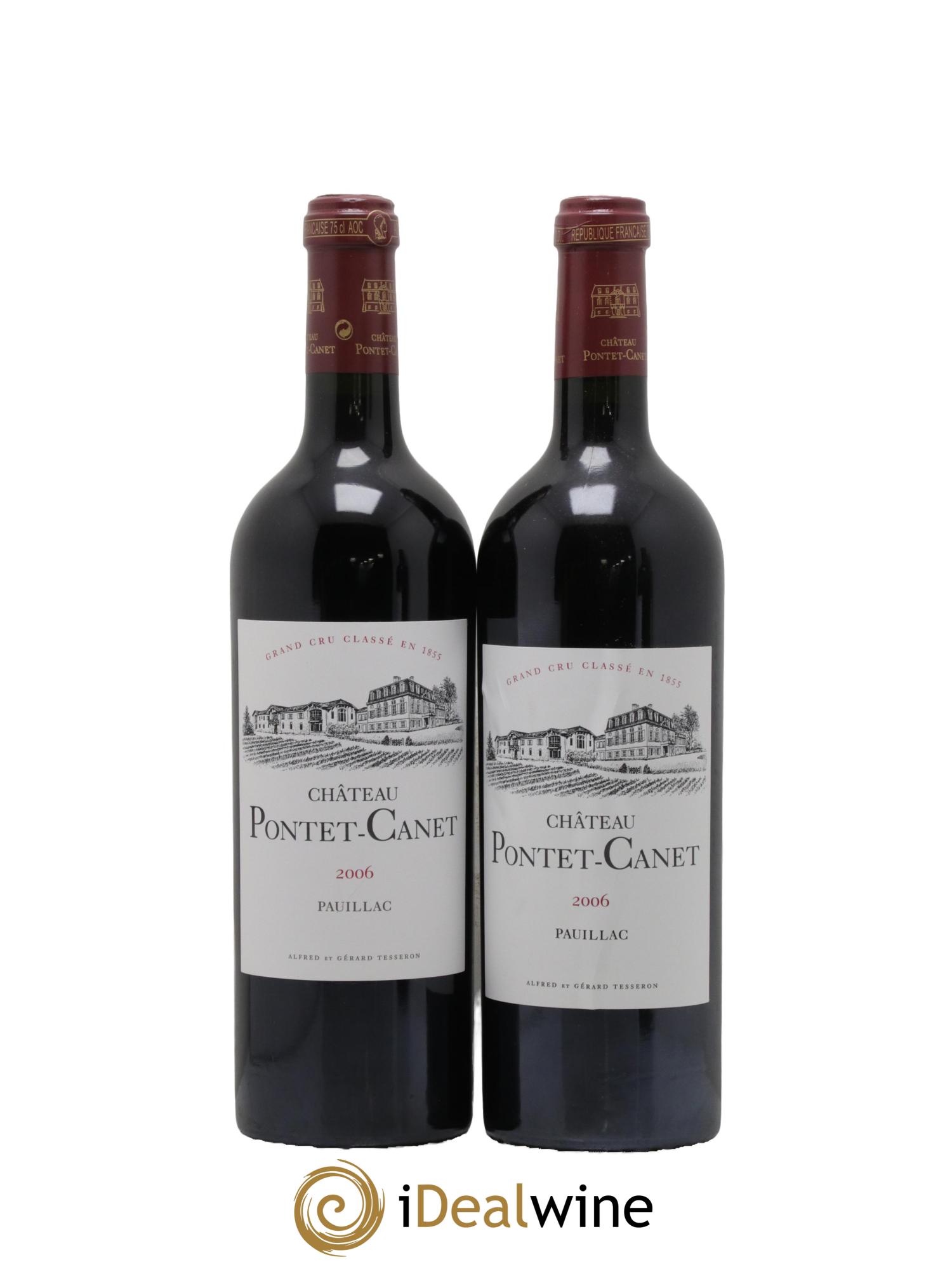 Château Pontet Canet 5ème Grand Cru Classé 2006 - Posten von 2 Flaschen - 0