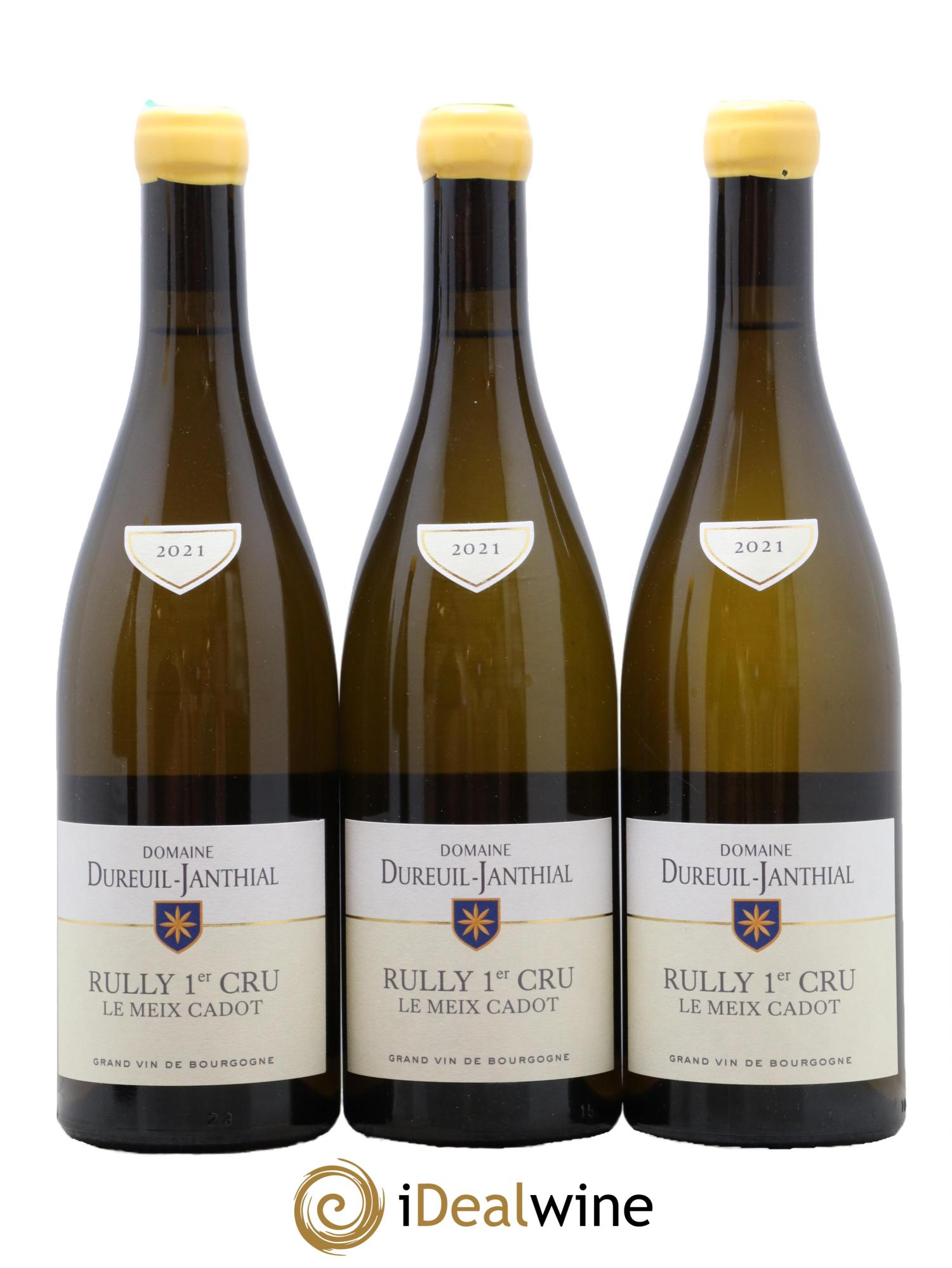 Rully 1er Cru Le Meix Cadot Vincent Dureuil-Janthial 2021 - Lot of 3 bottles - 0