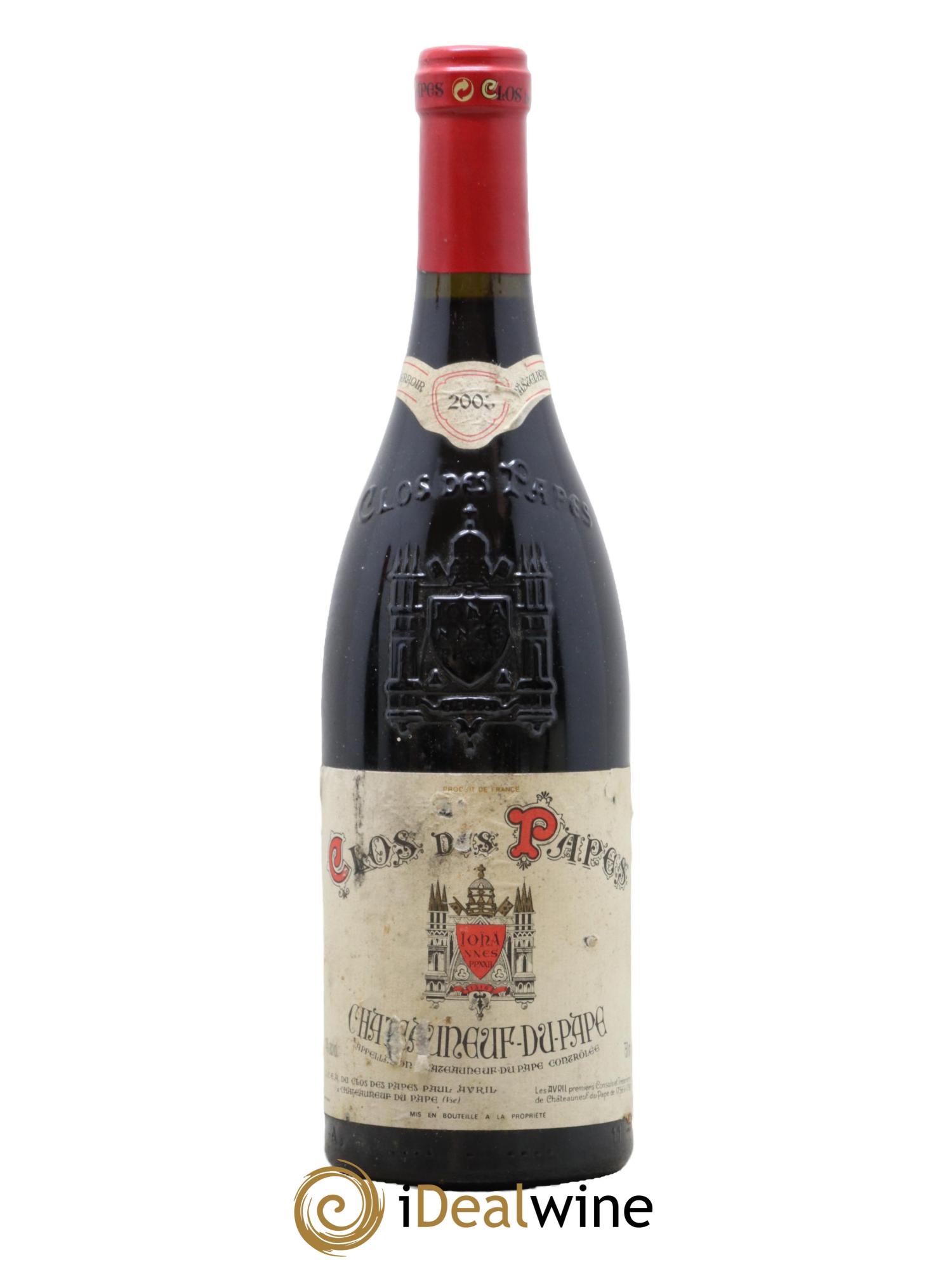 Châteauneuf-du-Pape Clos des Papes - Paul Avril 2003 - Lotto di 1 bottiglia - 0