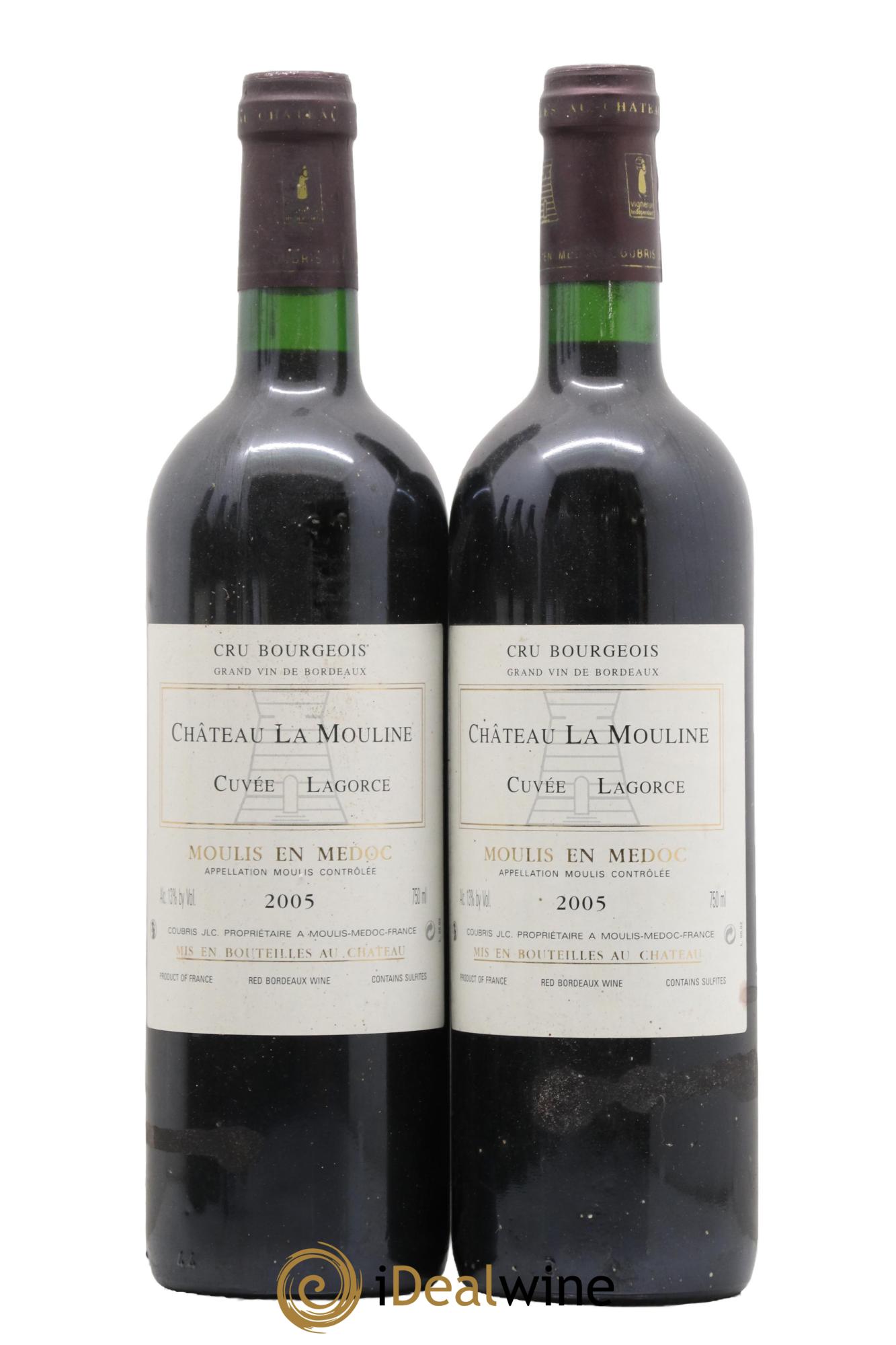 Médoc Château La Mouline Cuvée Lagorce 2005 - Posten von 2 Flaschen - 0