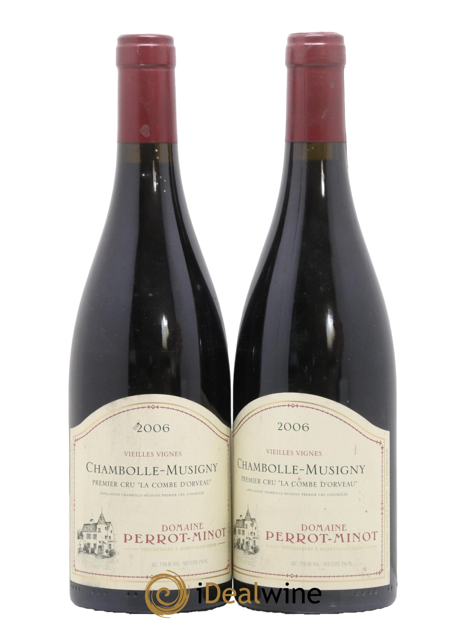 Chambolle-Musigny 1er Cru La Combe d'Orveau Vieilles Vignes Perrot-Minot 2006 - Posten von 2 Flaschen - 0