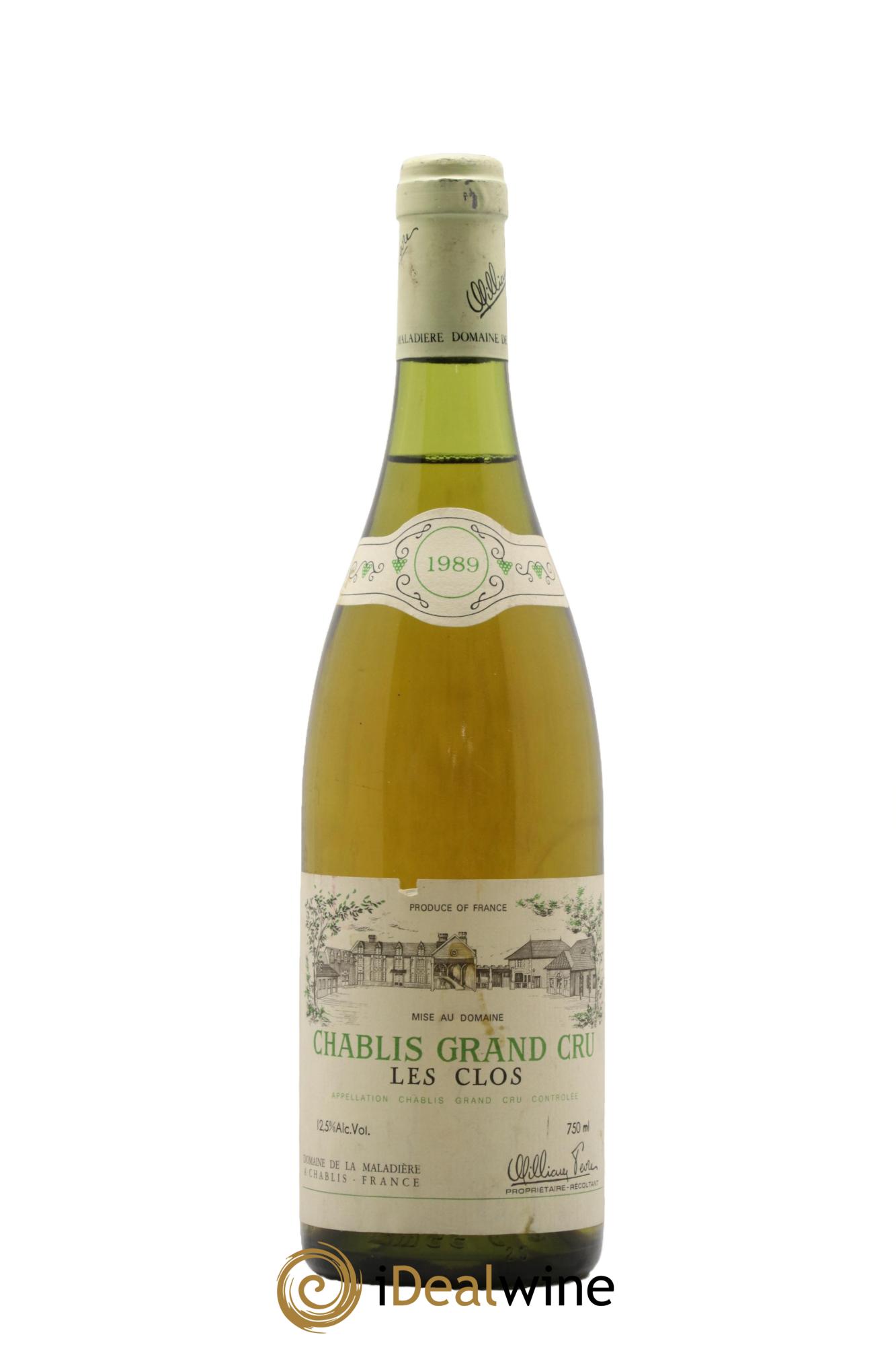 Chablis Grand Cru Les Clos William Fèvre 1989 - Posten von 1 Flasche - 0