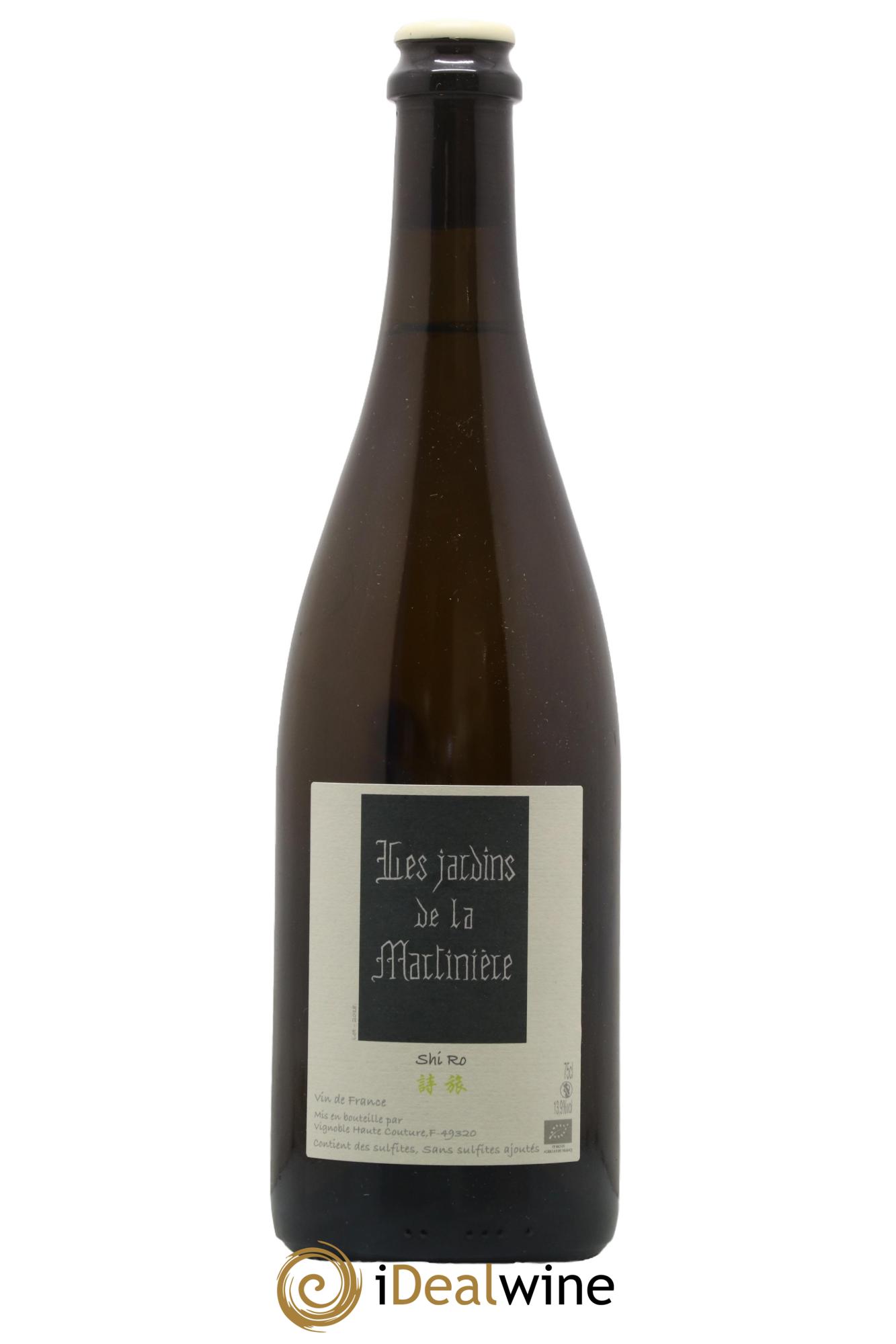 Vin de France Shi Ro Les Jardins de la Martinière  2018 - Lot of 1 bottle - 0