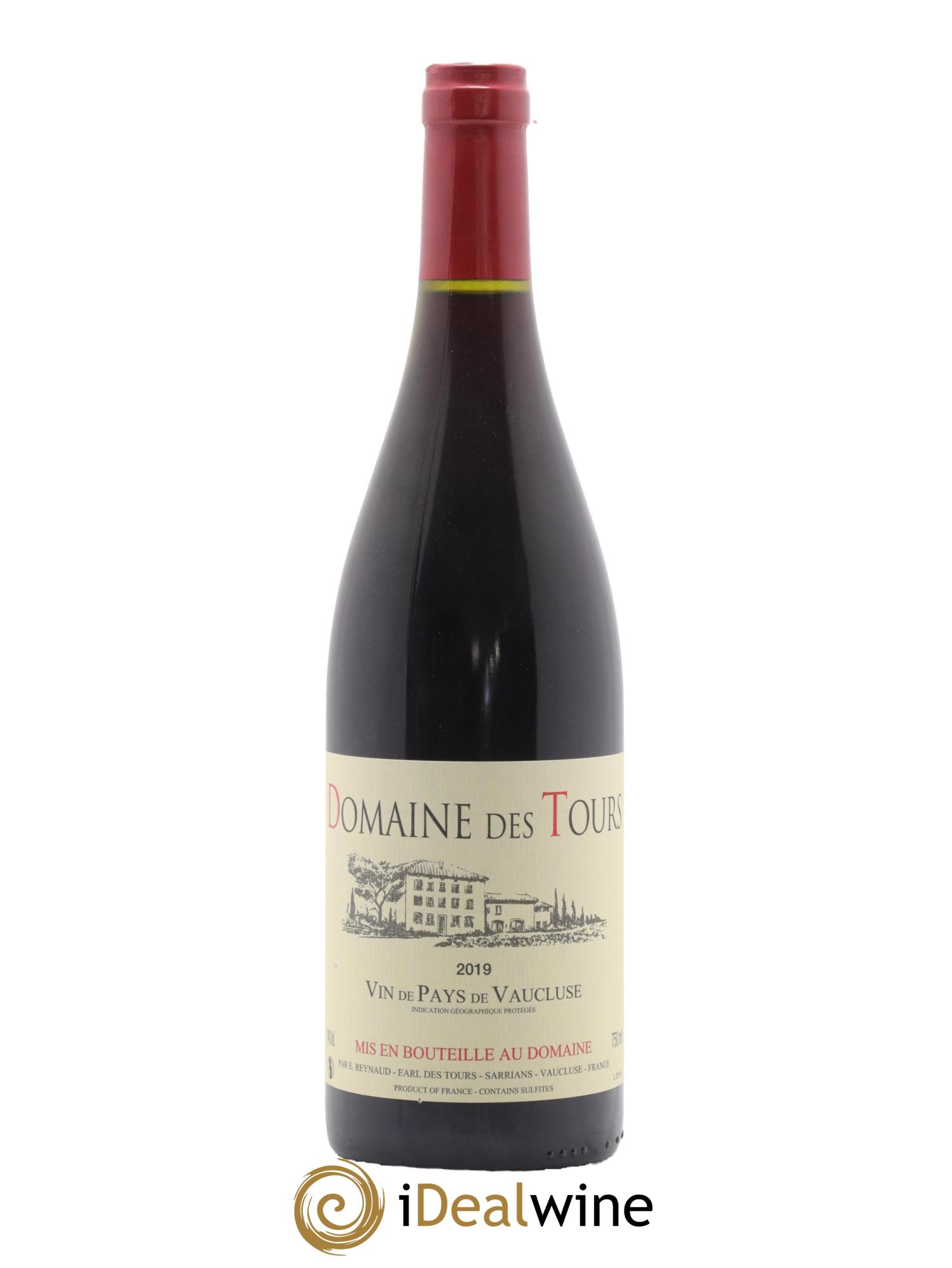 IGP Vaucluse (Vin de Pays de Vaucluse) Domaine des Tours Emmanuel Reynaud 2019 - Lot de 1 bouteille - 0