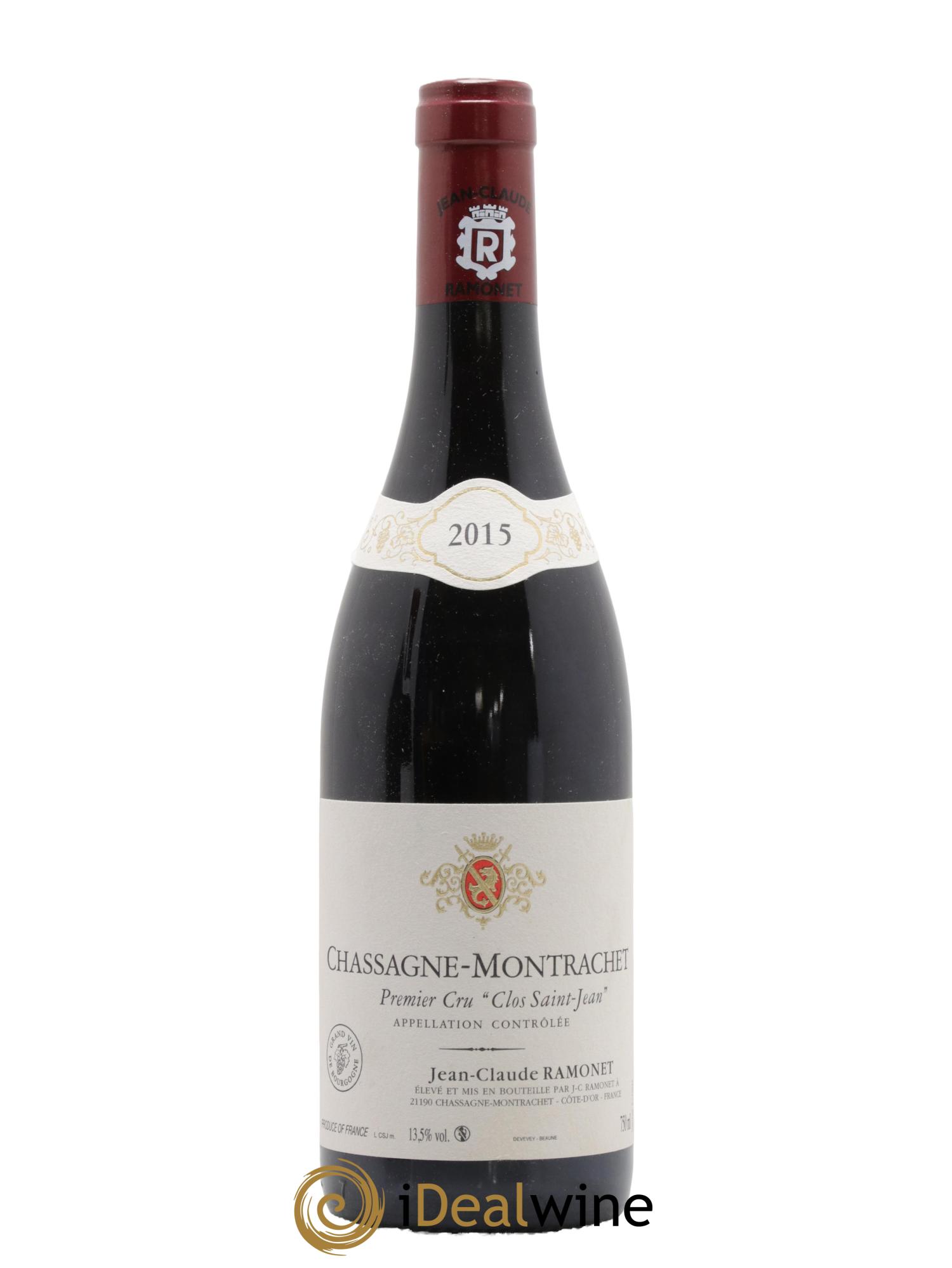 Chassagne-Montrachet 1er Cru Clos Saint-Jean Ramonet (Domaine) 2015 - Posten von 1 Flasche - 0