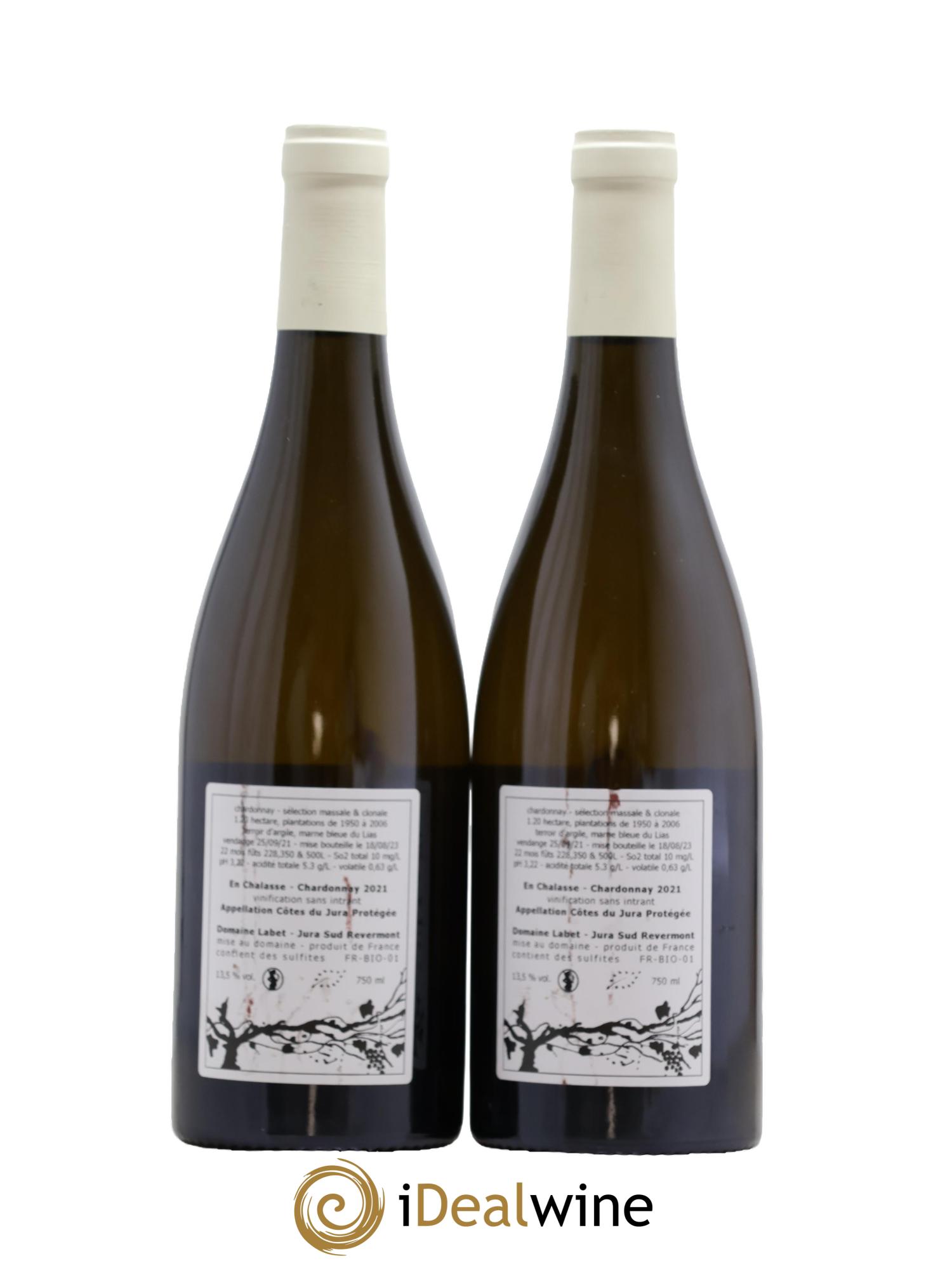 Côtes du Jura Chardonnay En Chalasse Romain - Julien  - Charline Labet 2021 - Lot of 2 bottles - 1