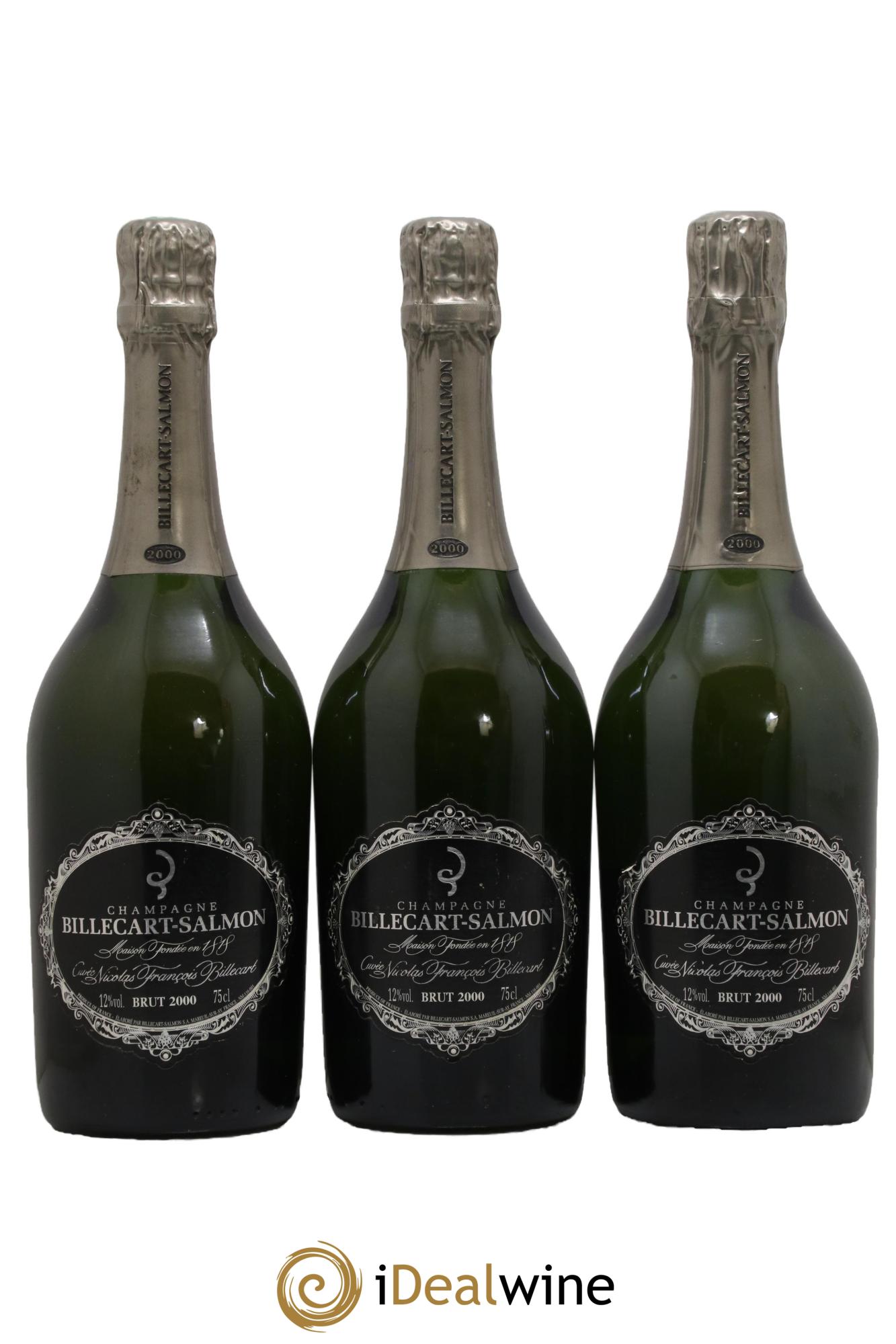 Brut Nicolas François Billecart Billecart-Salmon 2000 - Posten von 3 Flaschen - 0