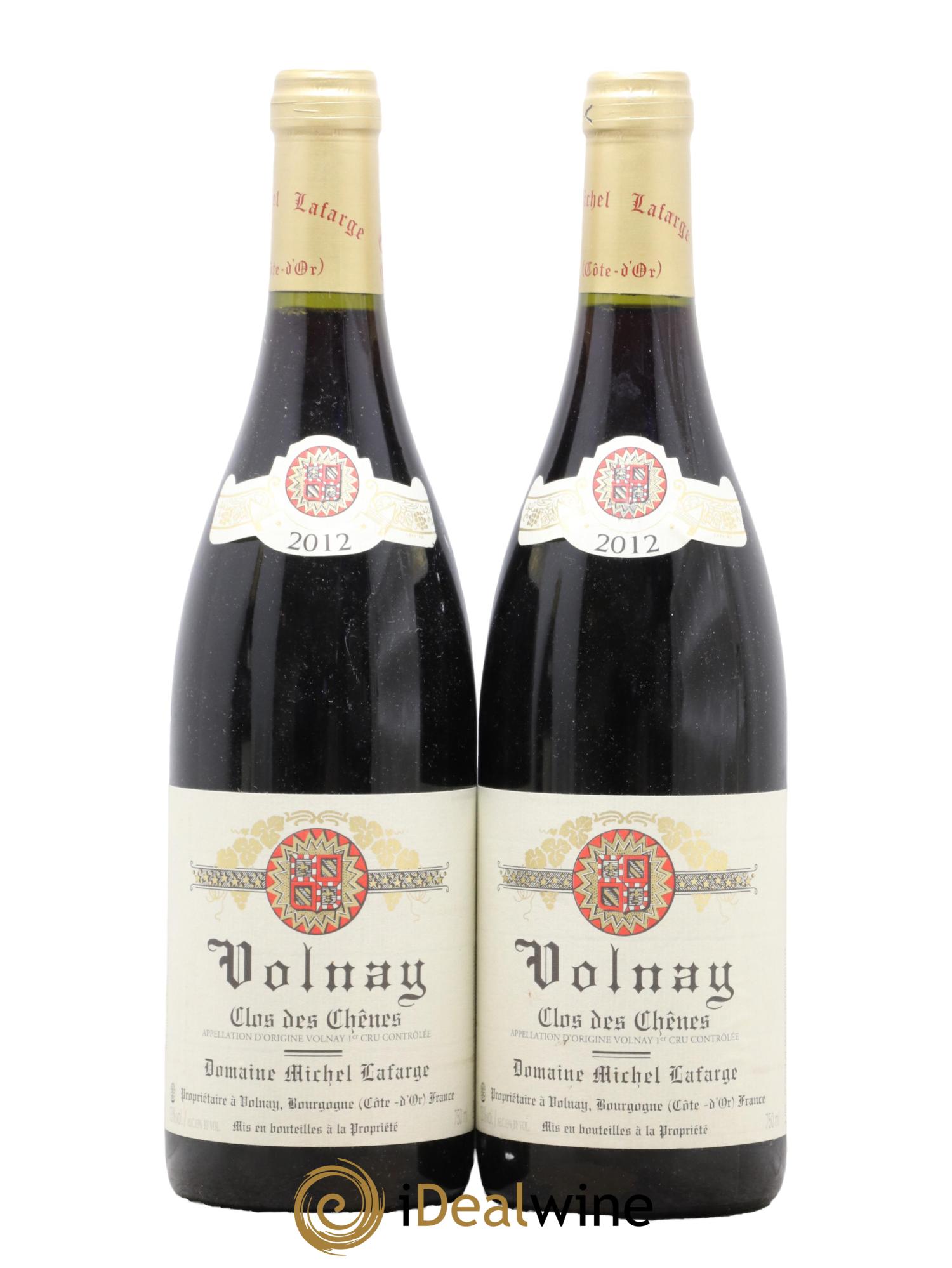 Volnay 1er Cru Clos des Chênes Lafarge (Domaine) 2012 - Lot of 2 bottles - 0