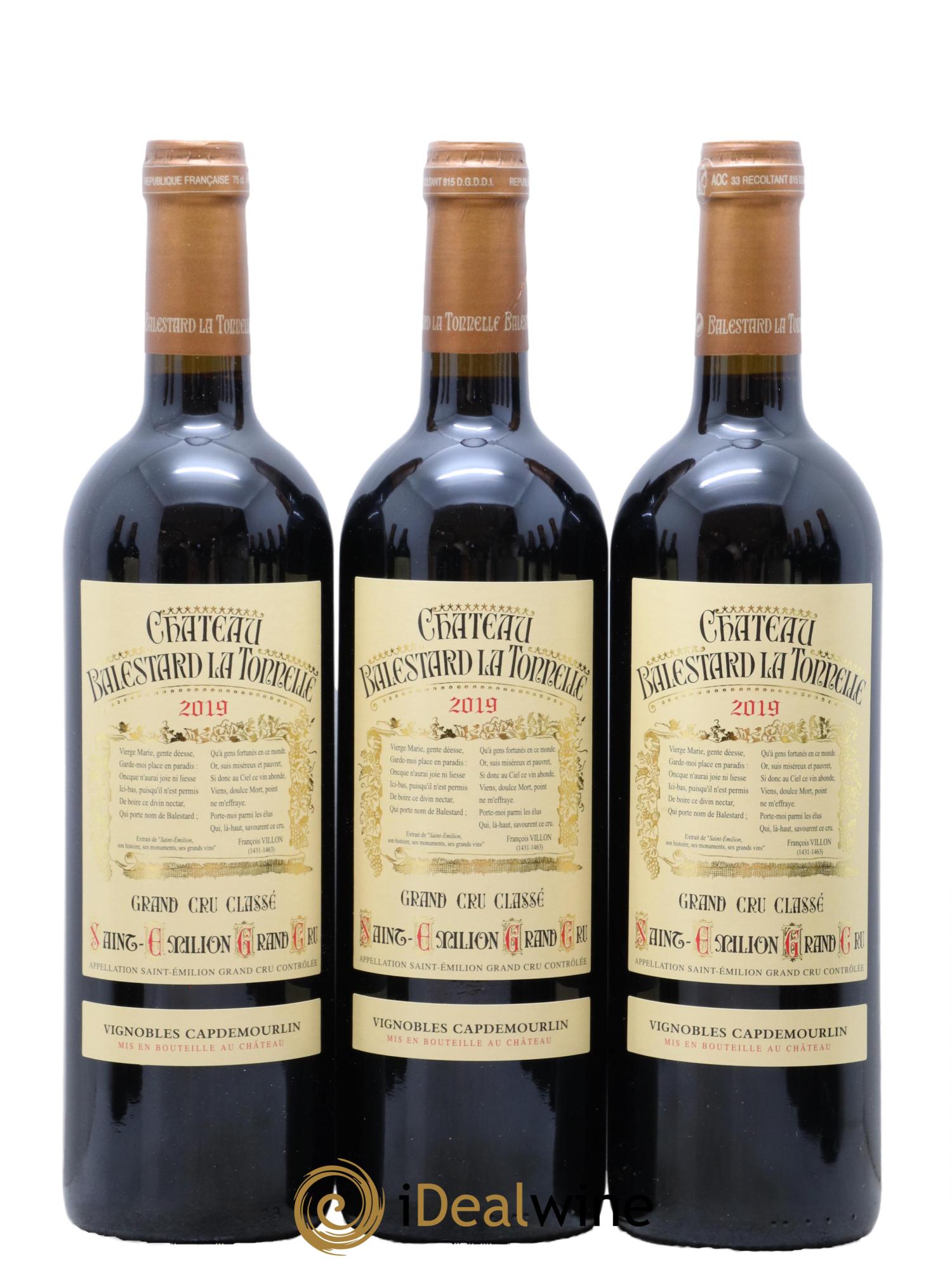 Château Balestard la Tonnelle Grand Cru Classé  2019 - Lot de 12 bouteilles - 2