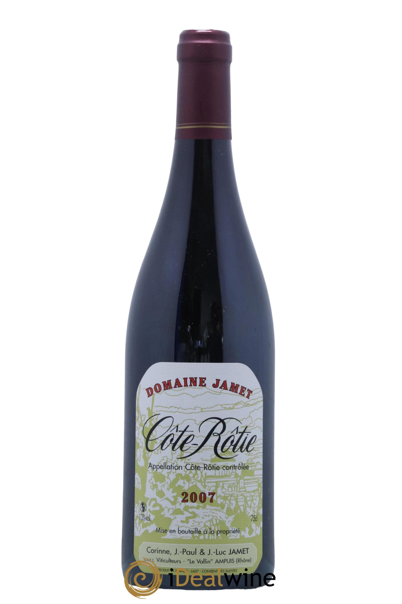 Côte-Rôtie Jamet (Domaine) 2007 - Lot of 1 bottle - 0