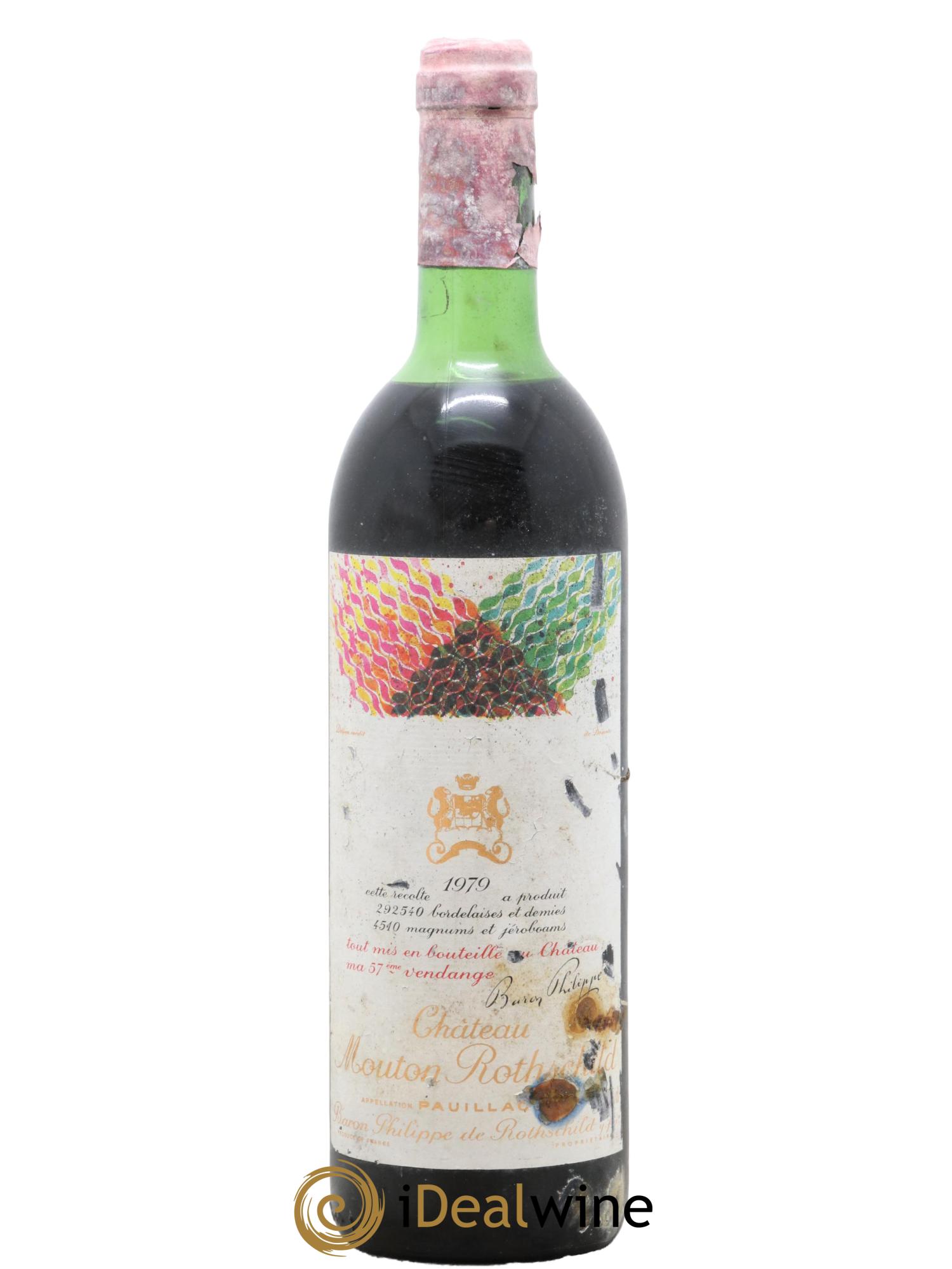 Château Mouton Rothschild 1er Grand Cru Classé  1979 - Lot de 1 bouteille - 0