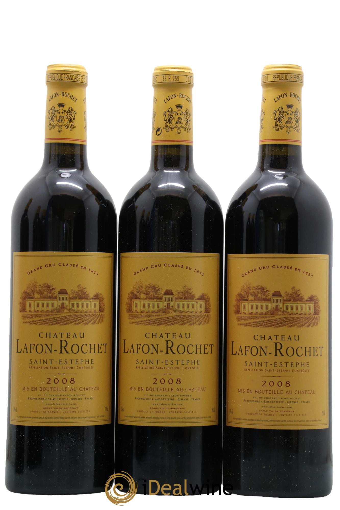 Château Lafon Rochet 4ème Grand Cru Classé 2008 - Lot de 12 bouteilles - 4