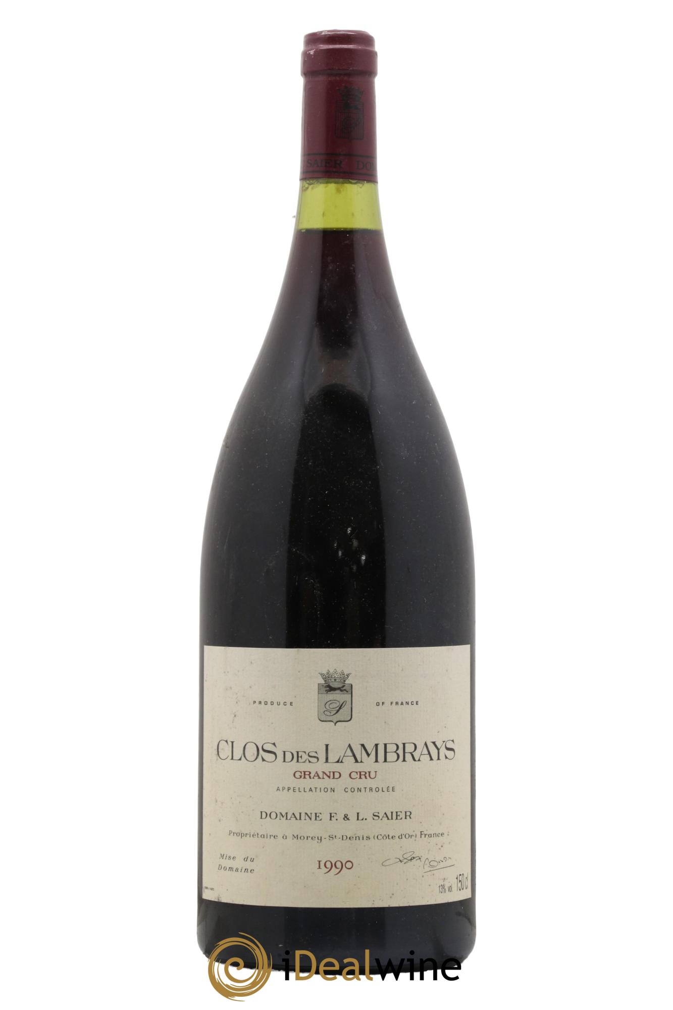 Clos des Lambrays Grand Cru Domaine des Lambrays 1990 - Lot of 1 magnum - 0