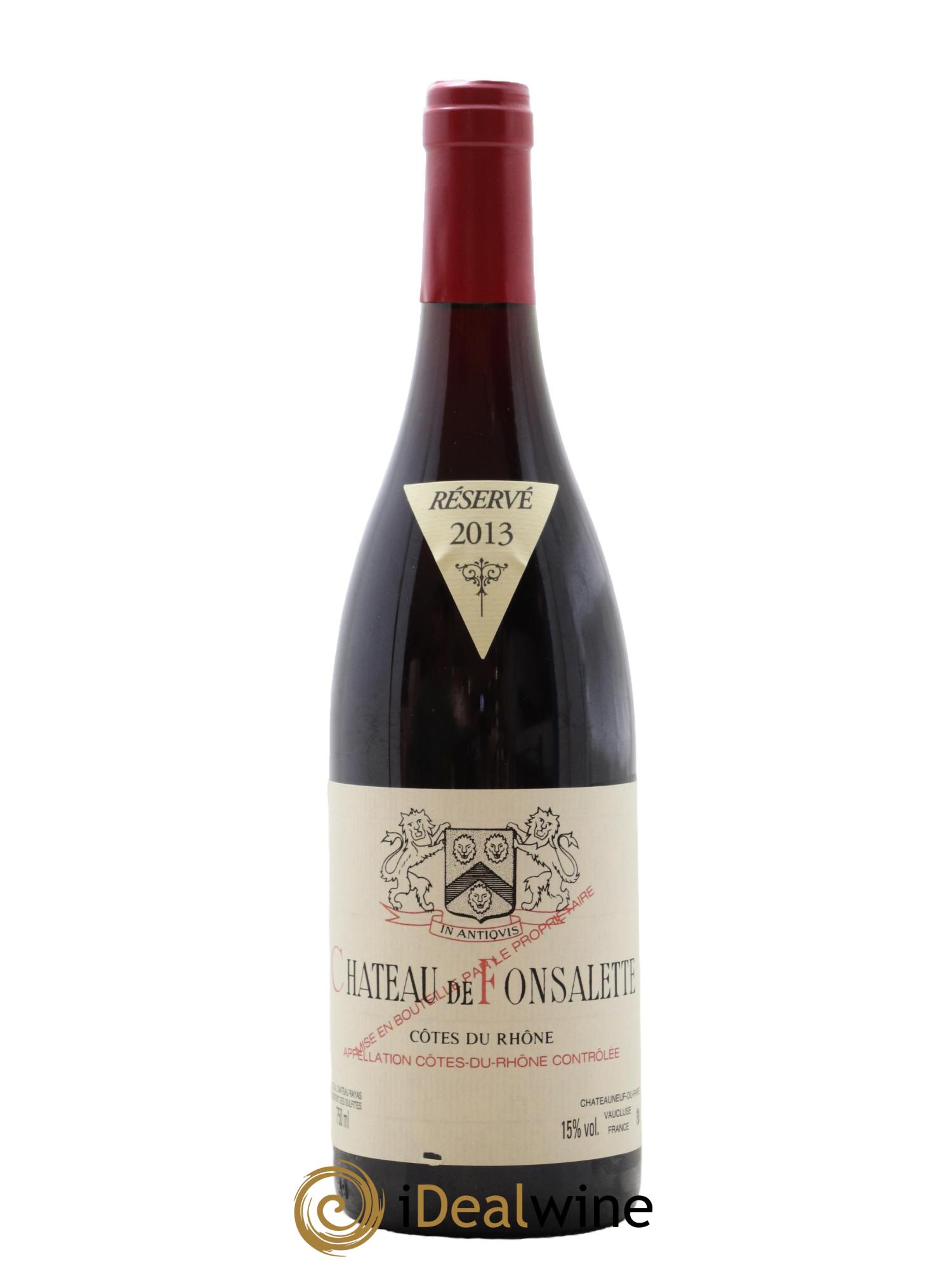 Côtes du Rhône Château de Fonsalette Emmanuel Reynaud 2013 - Posten von 1 Flasche - 0