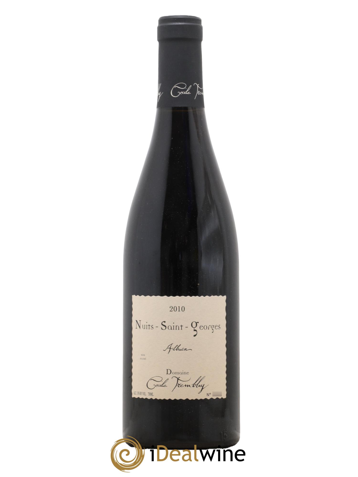 Nuits Saint-Georges Albuca Cécile Tremblay 2010 - Lot of 1 bottle - 0